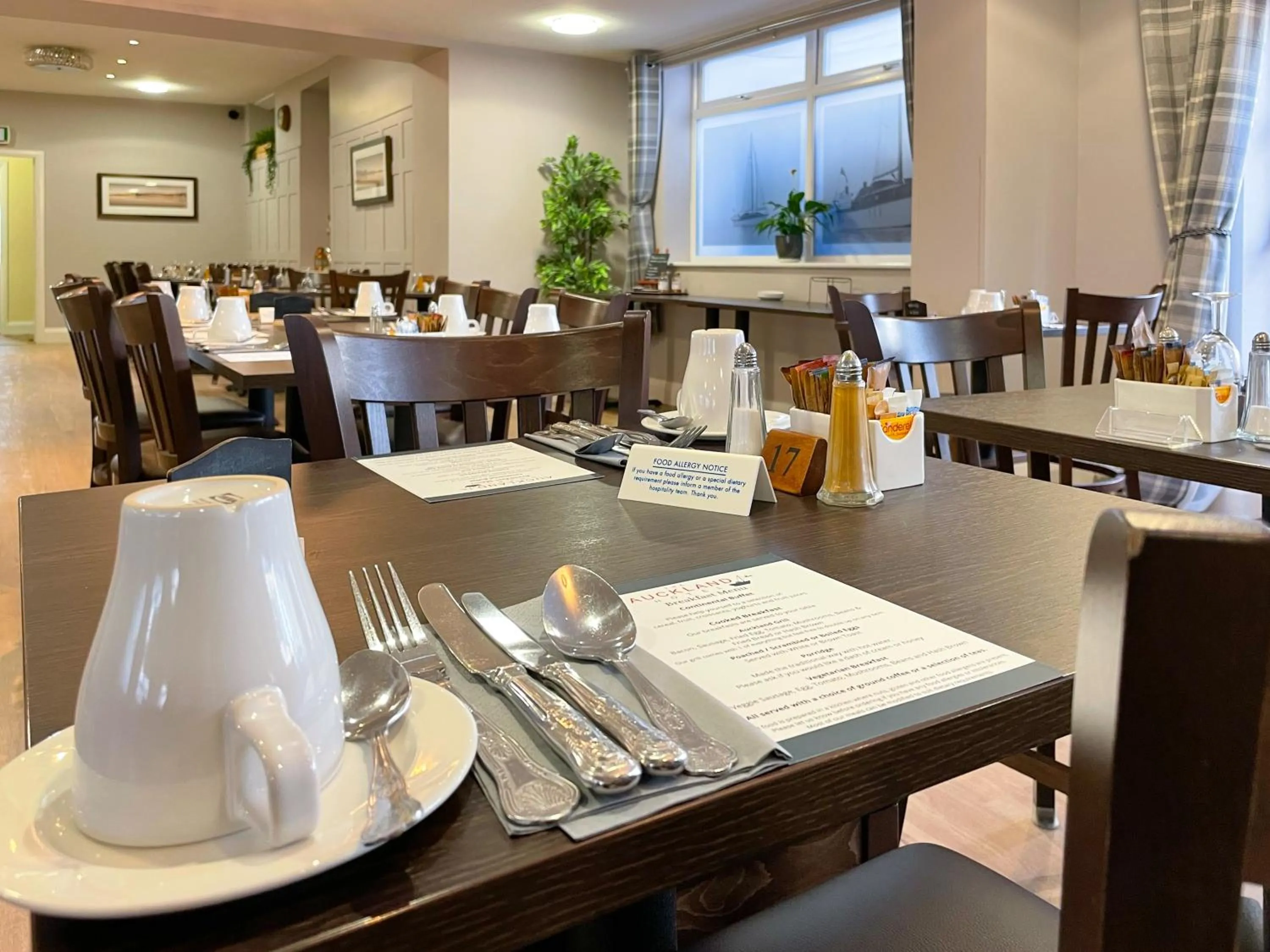 Dining area in The Auckland Hotel