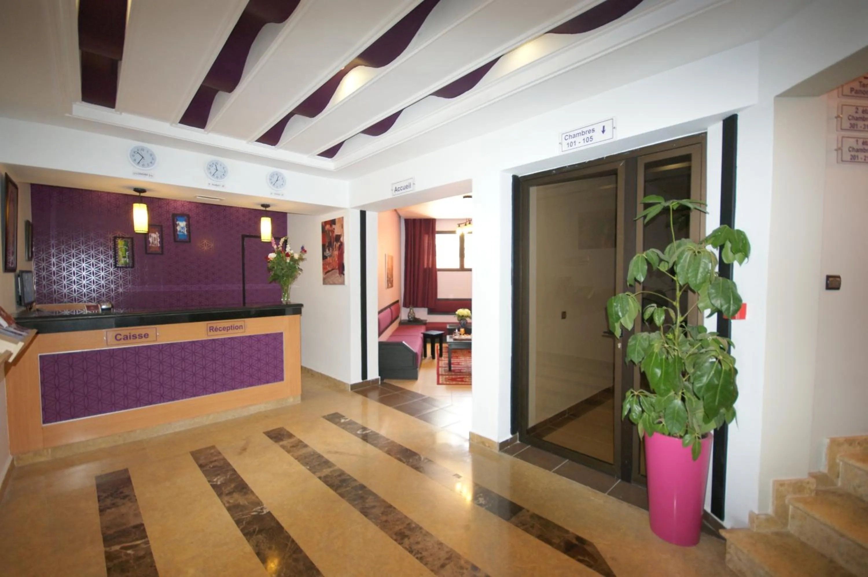 Lobby or reception in INOU Hotel Aourir