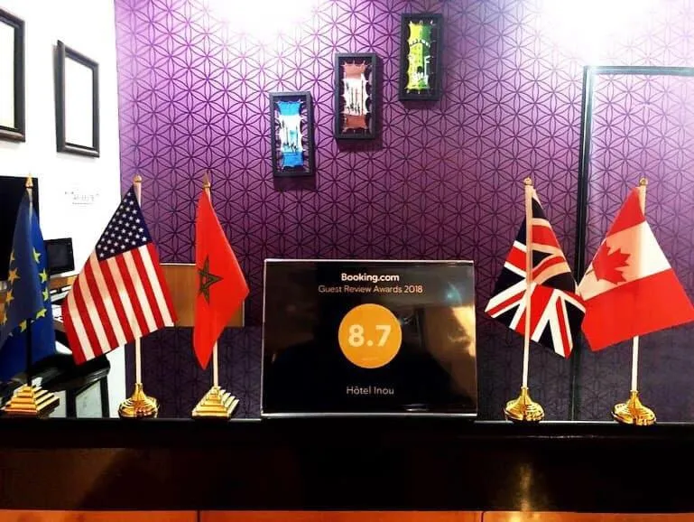 Lobby or reception in INOU Hotel Aourir