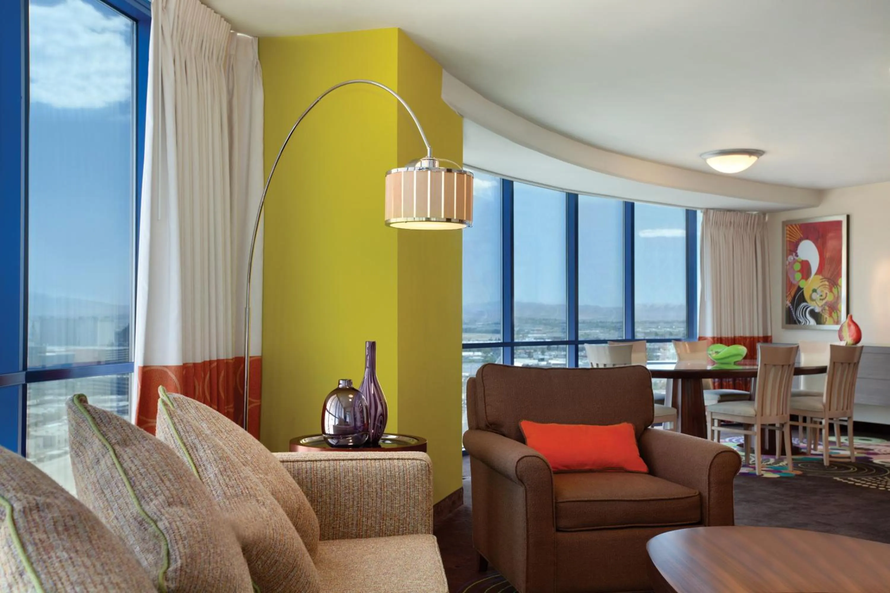 Living room in Masquerade Tower at Rio Hotel & Casino