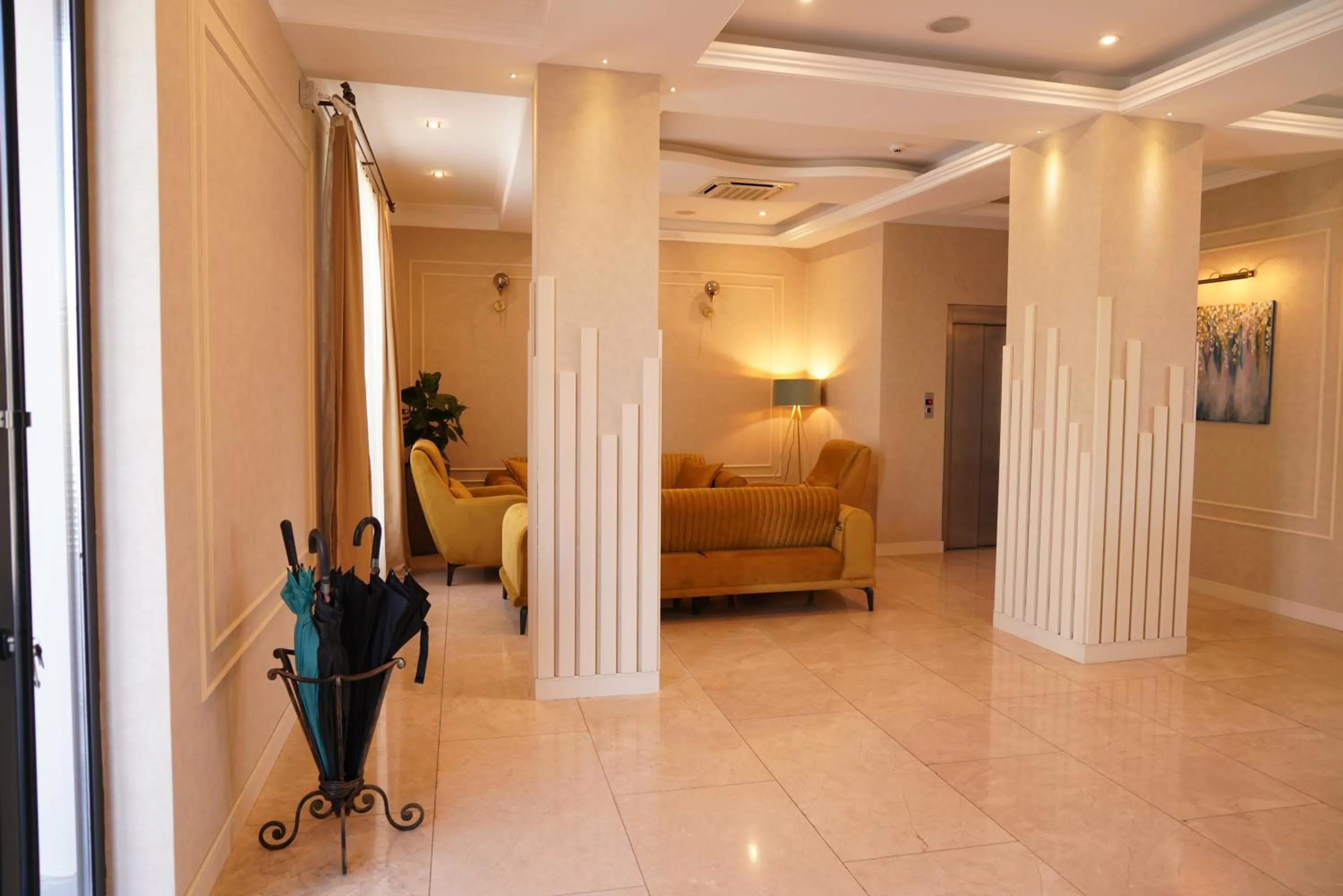 Seating area in Marionn Hotel