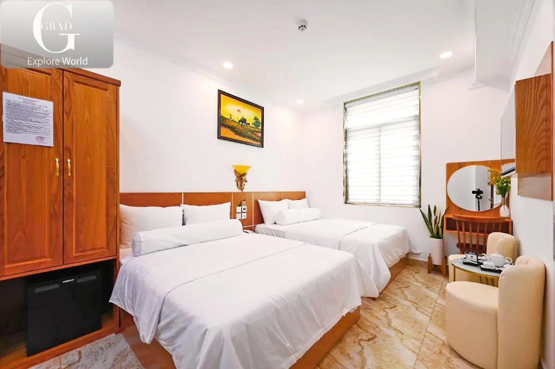 Bed in Ly Ly Hotel 2