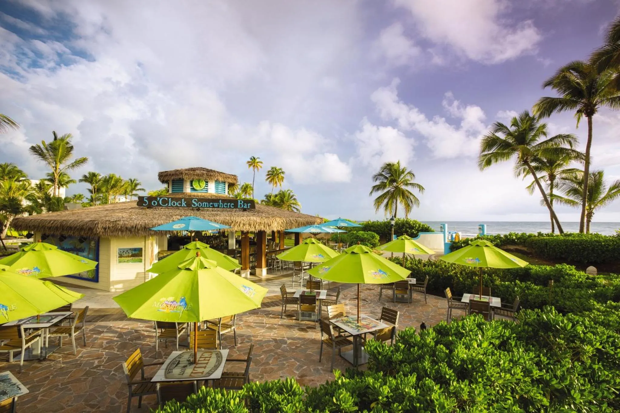 Inner courtyard view in Margaritaville Vacation Club - Rio Mar