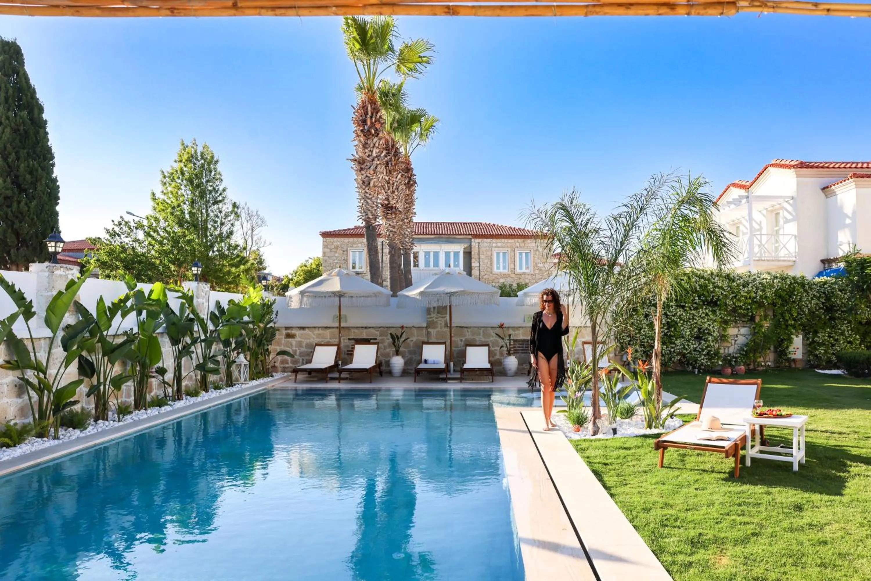 Pool view in Pera Alaçatı