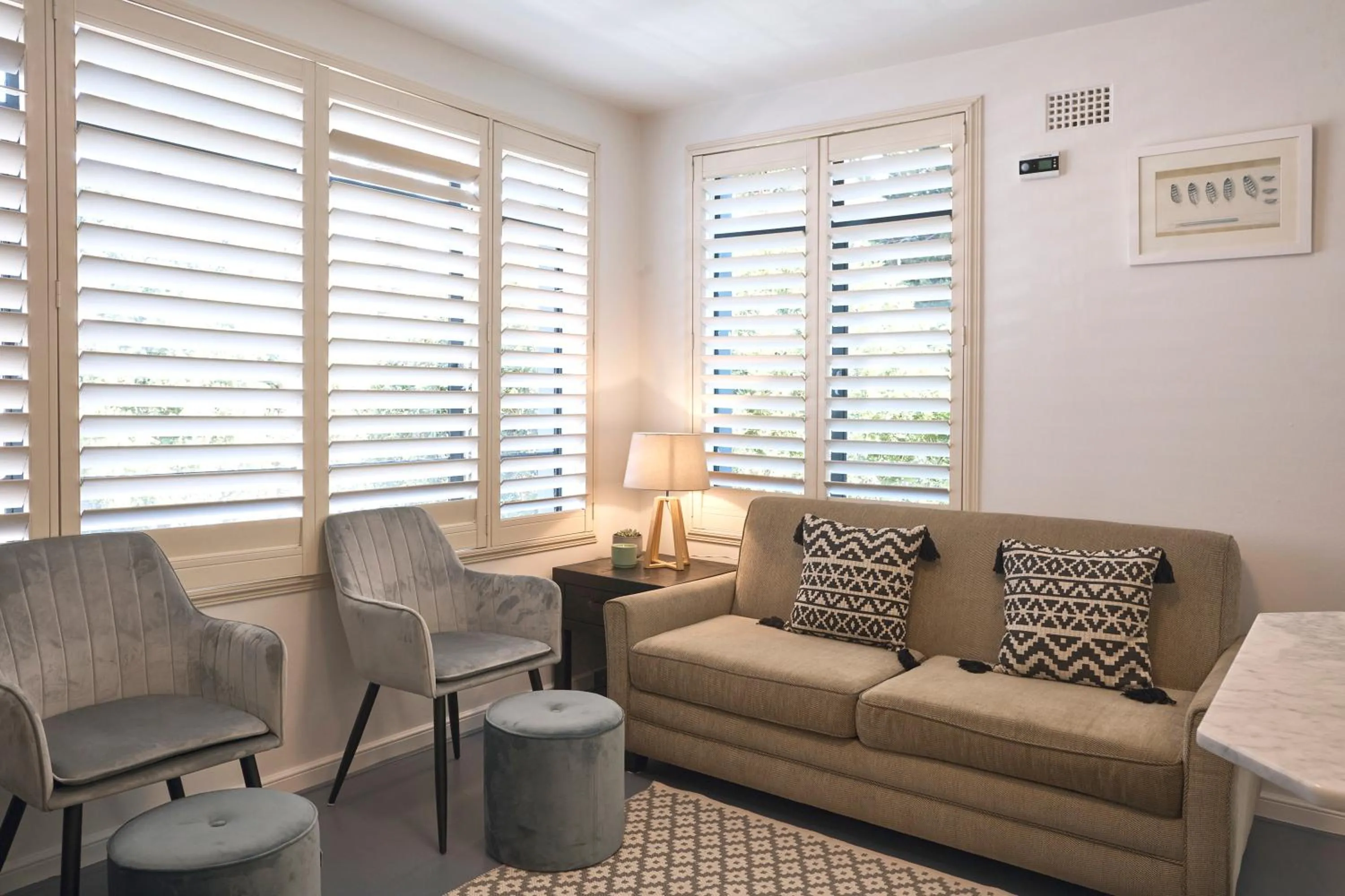 Living room in Ballantyne at Mosman Apartments