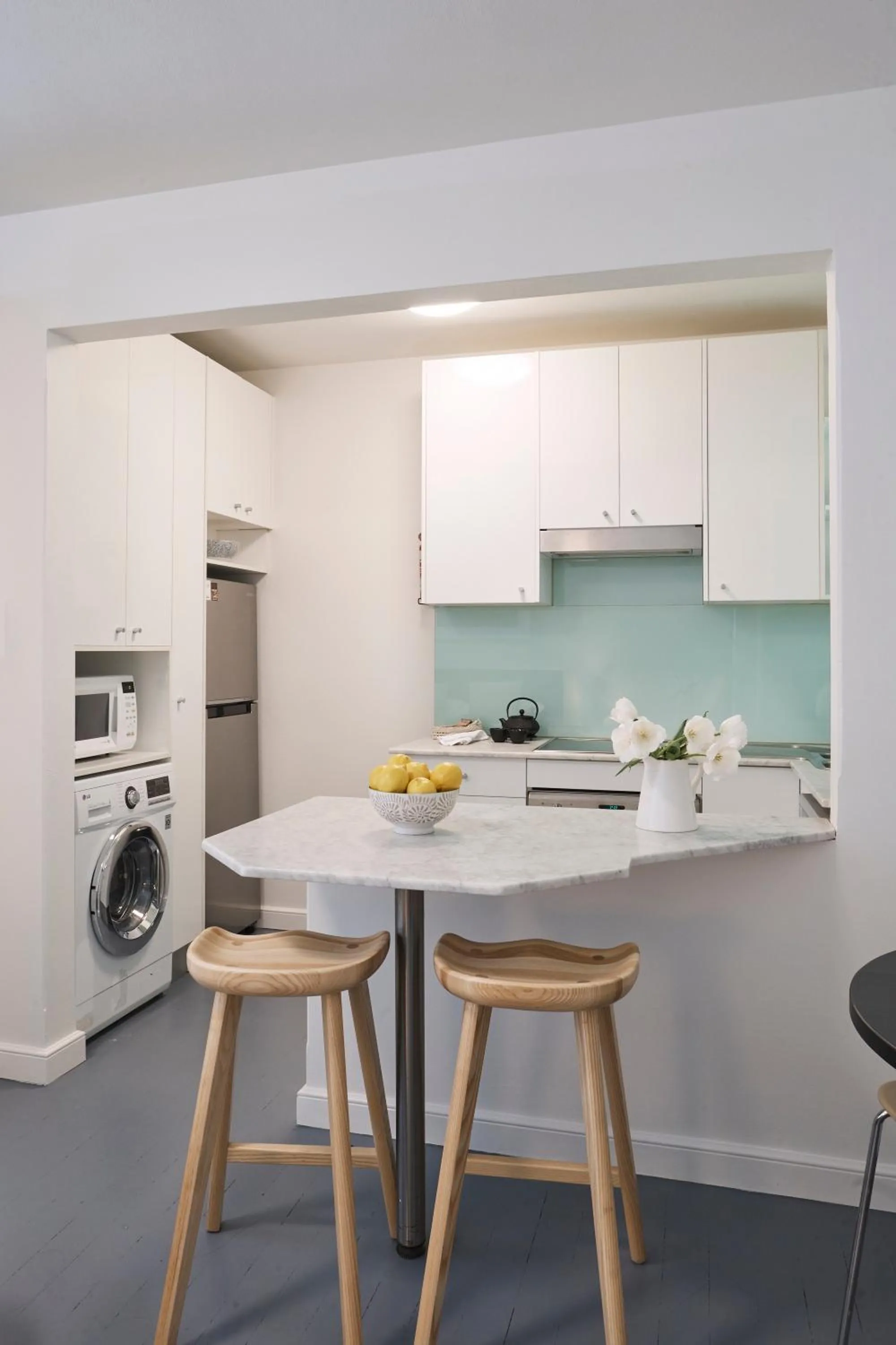 Kitchen or kitchenette in Ballantyne at Mosman Apartments