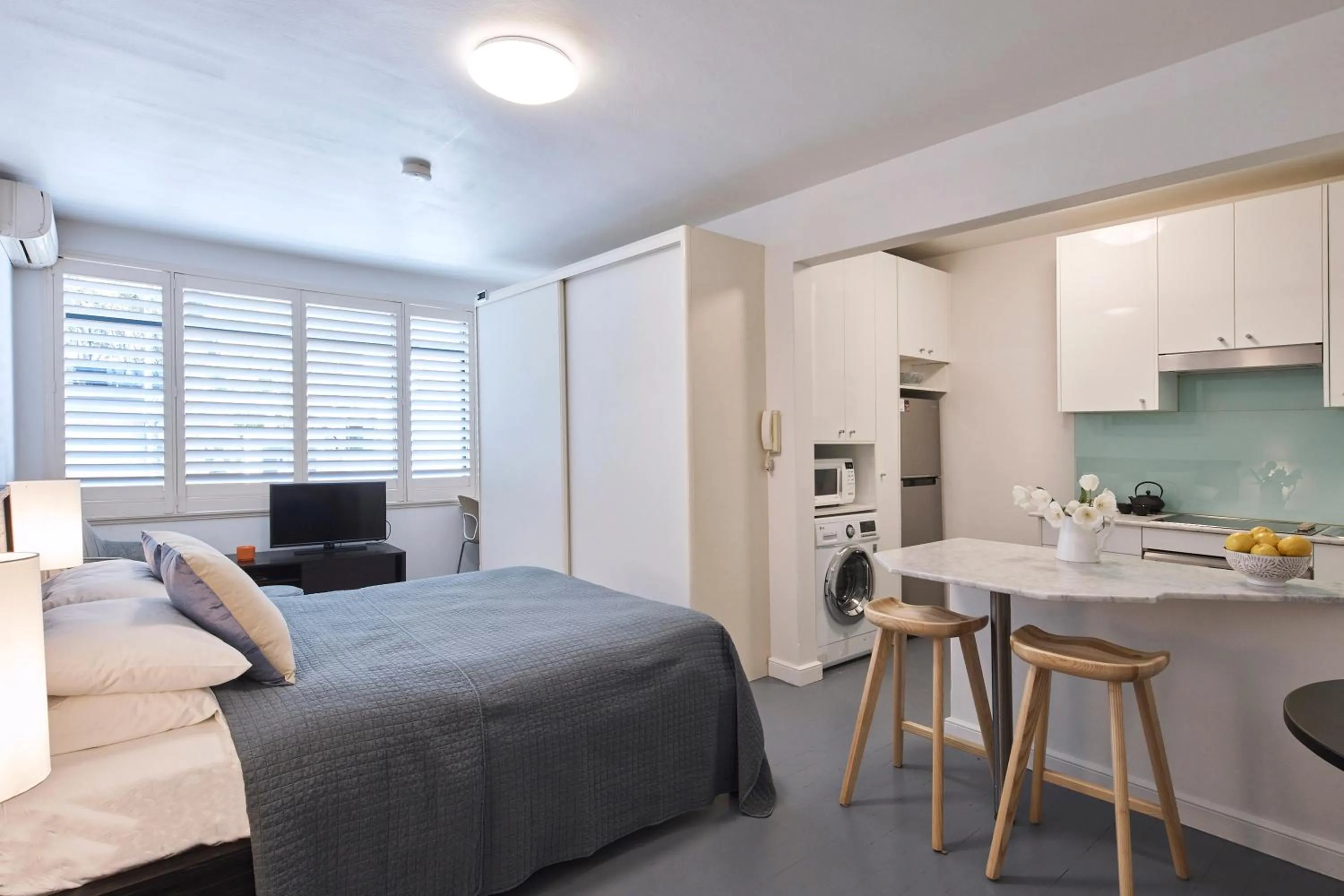 Bed in Ballantyne at Mosman Apartments