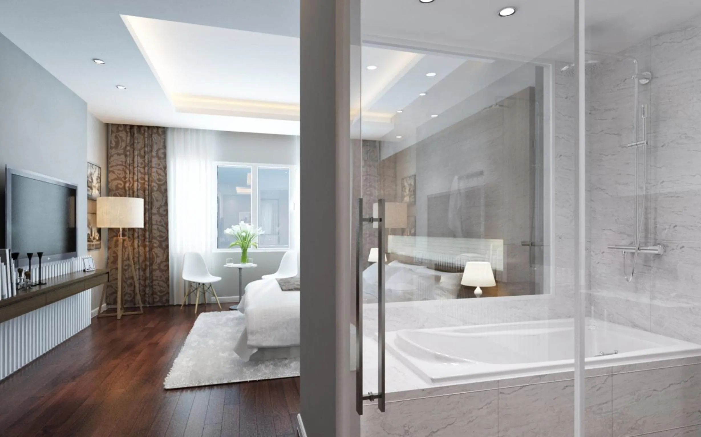 Photo of the whole room in Eco Luxury Hotel Hanoi