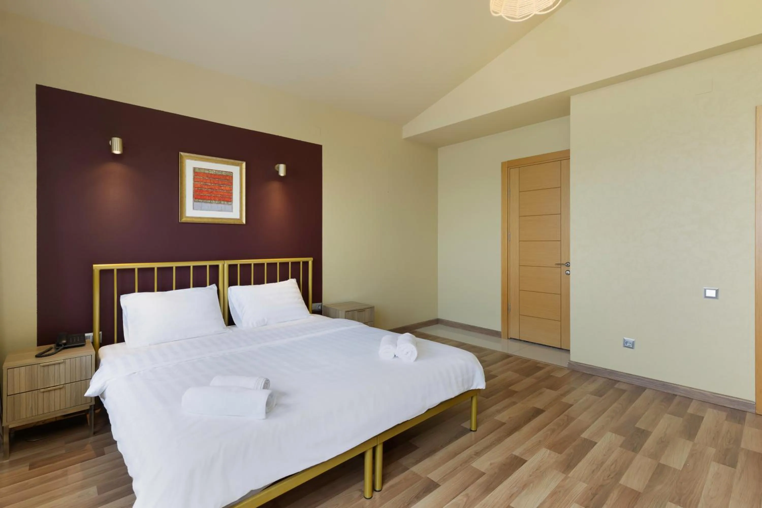 Bed in Acord Hotel & Balcony