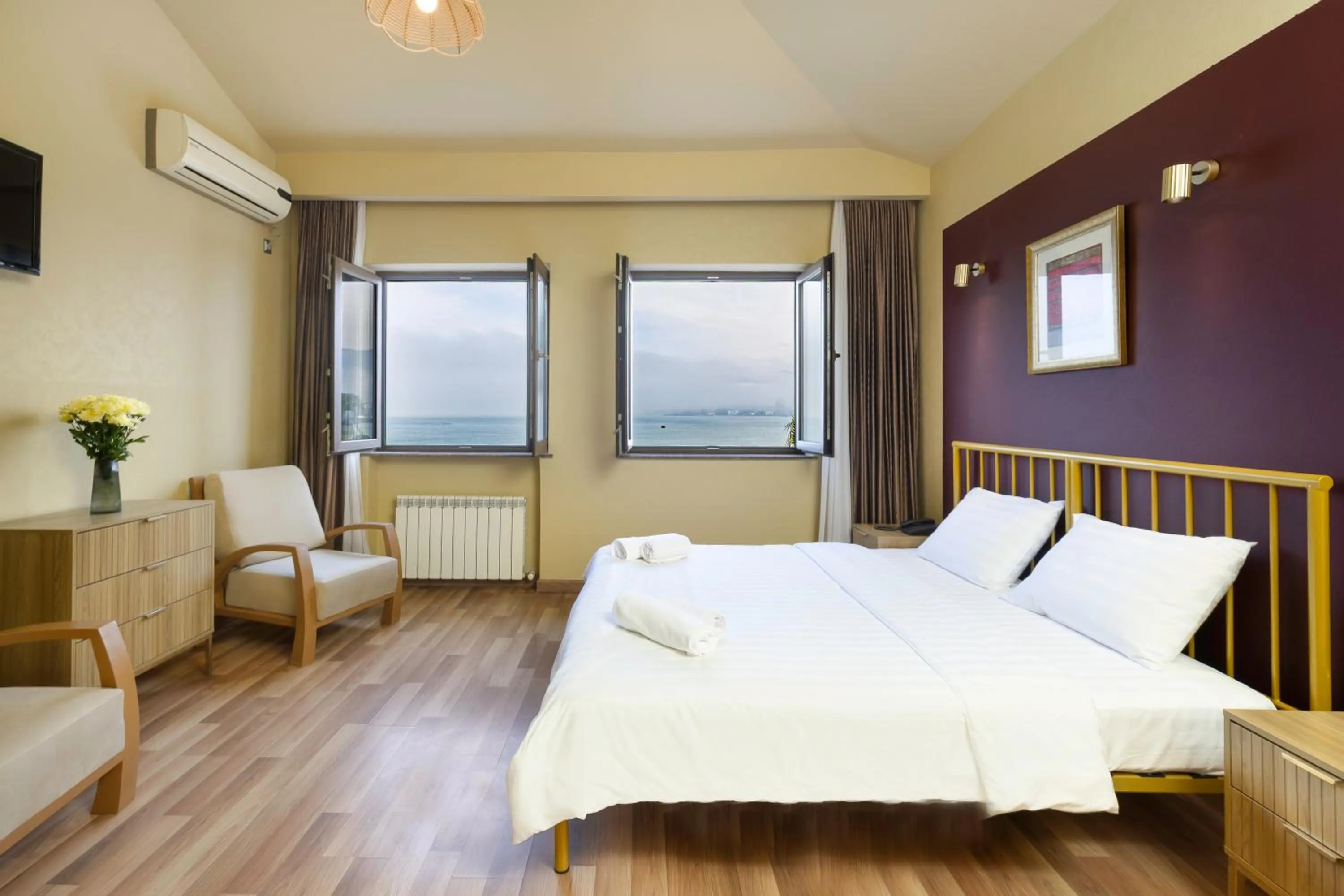 Bed in Acord Hotel & Balcony