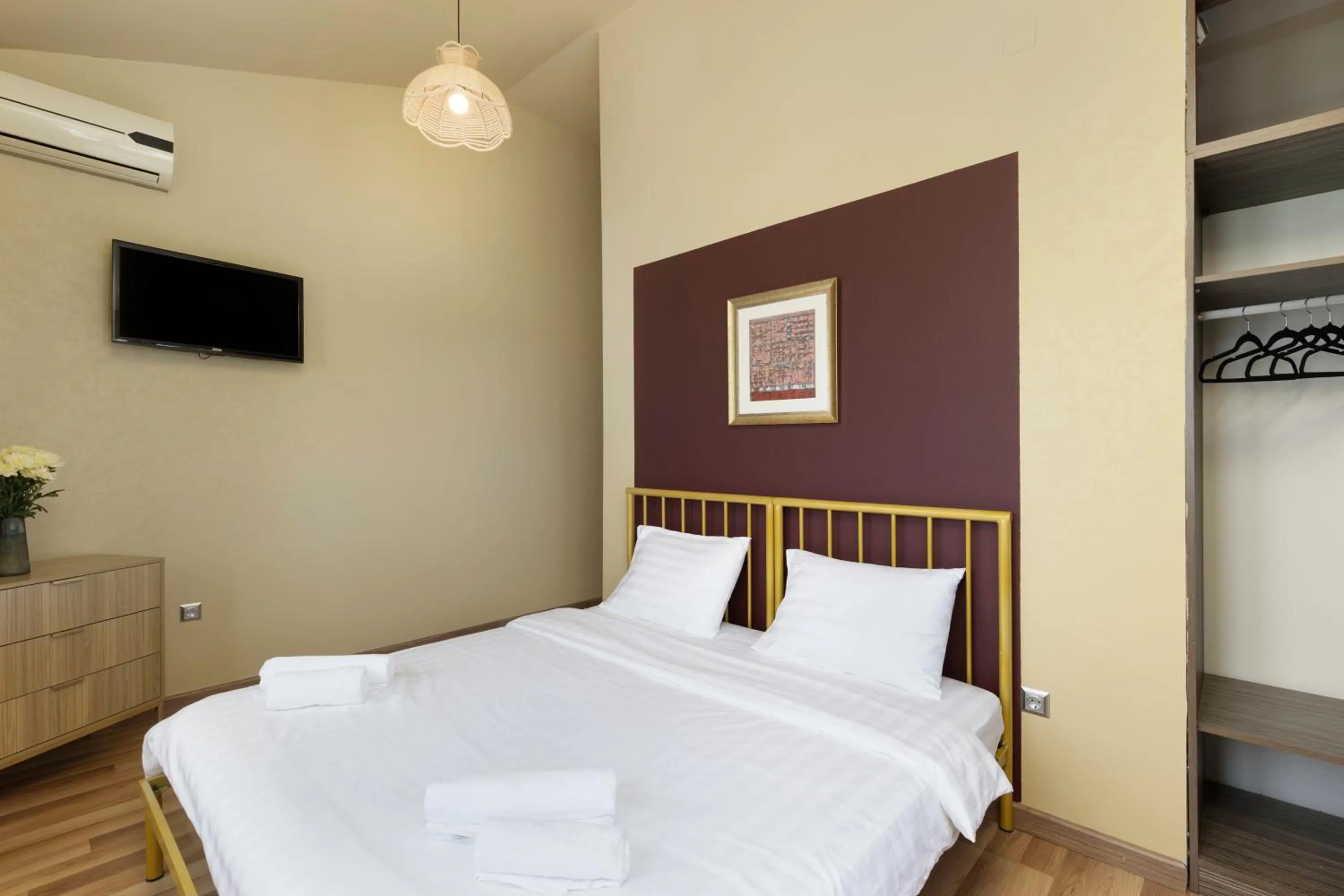 Bed in Acord Hotel & Balcony