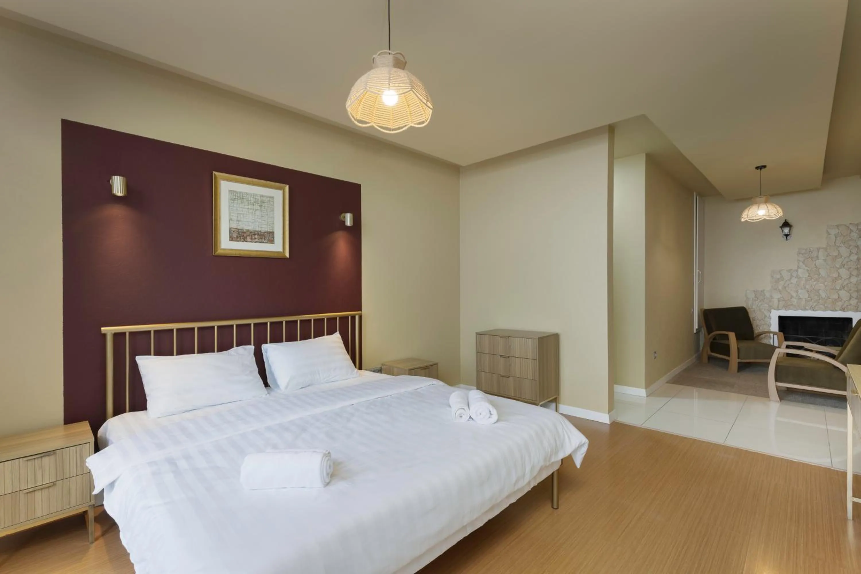 Bed in Acord Hotel & Balcony