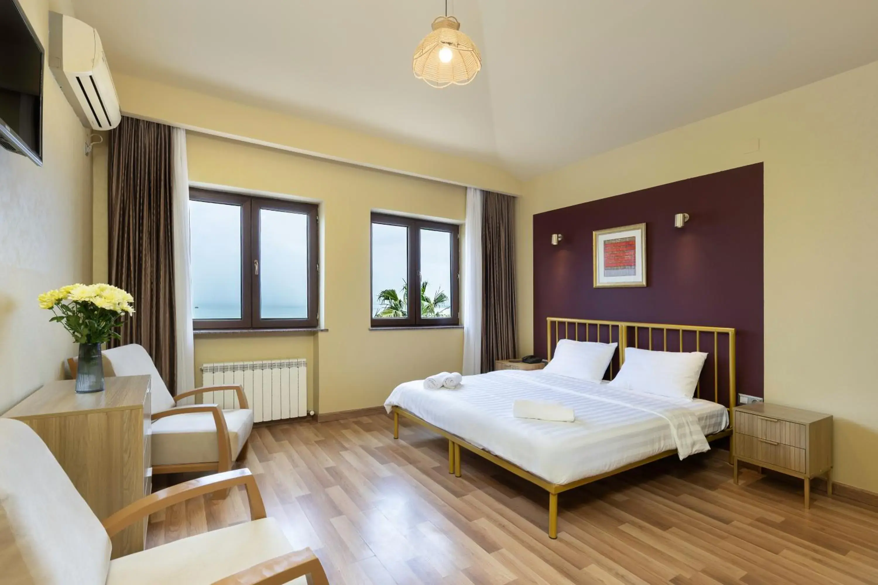 Deluxe Double Room with Sea View in Acord Hotel & Balcony Deluxe Double Room with Sea View in Acord Hotel & Balcony