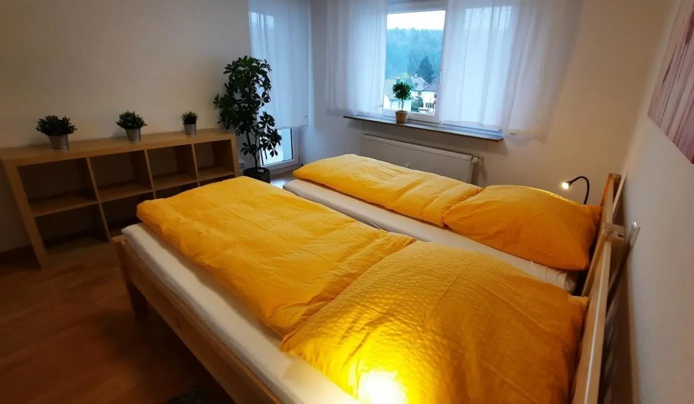 Bedroom, Bed in Gästewohnungen Enztal