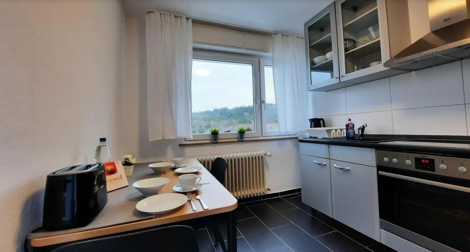 kitchen in Gästewohnungen Enztal