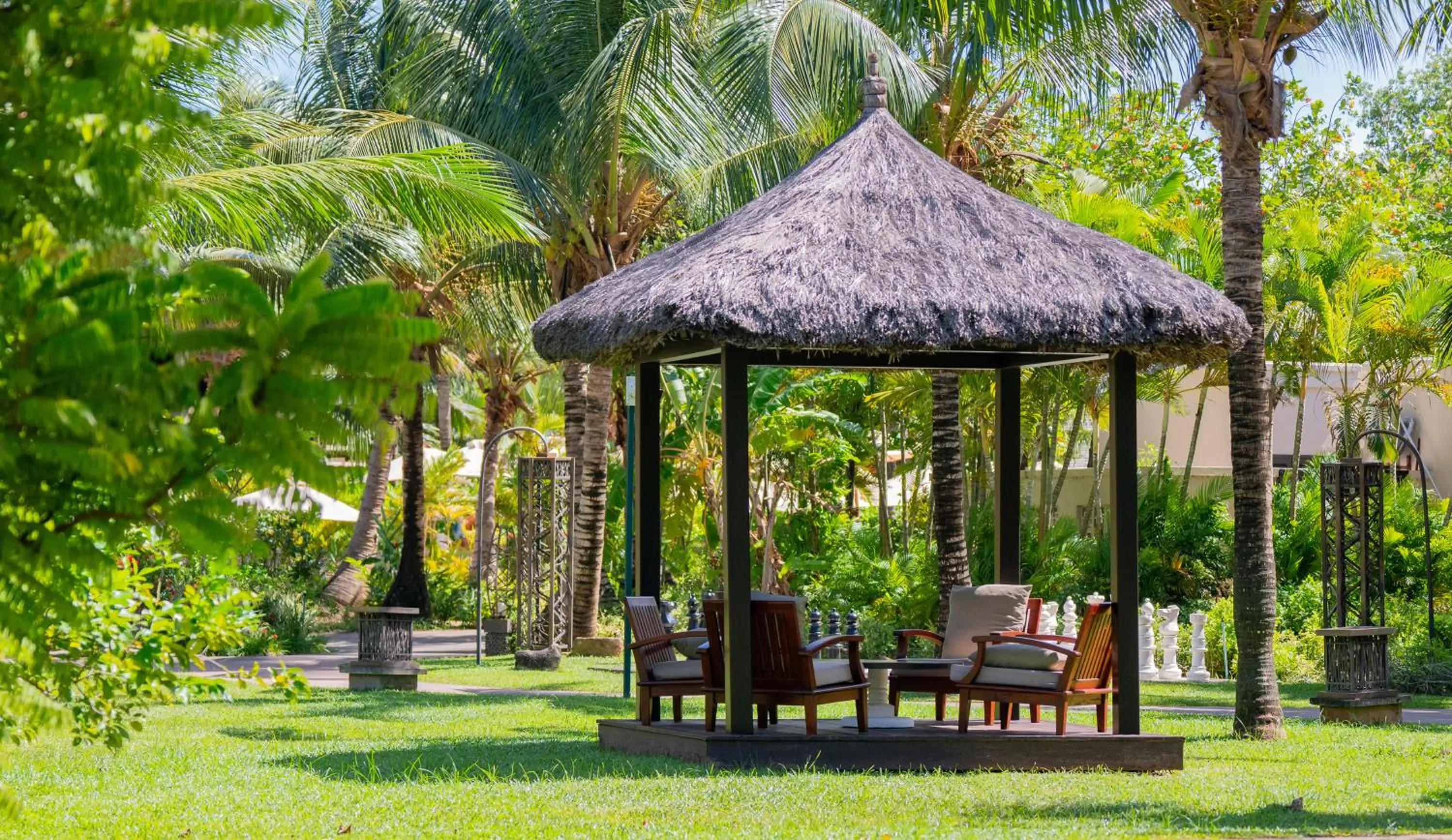 Seating area in STORY Seychelles
