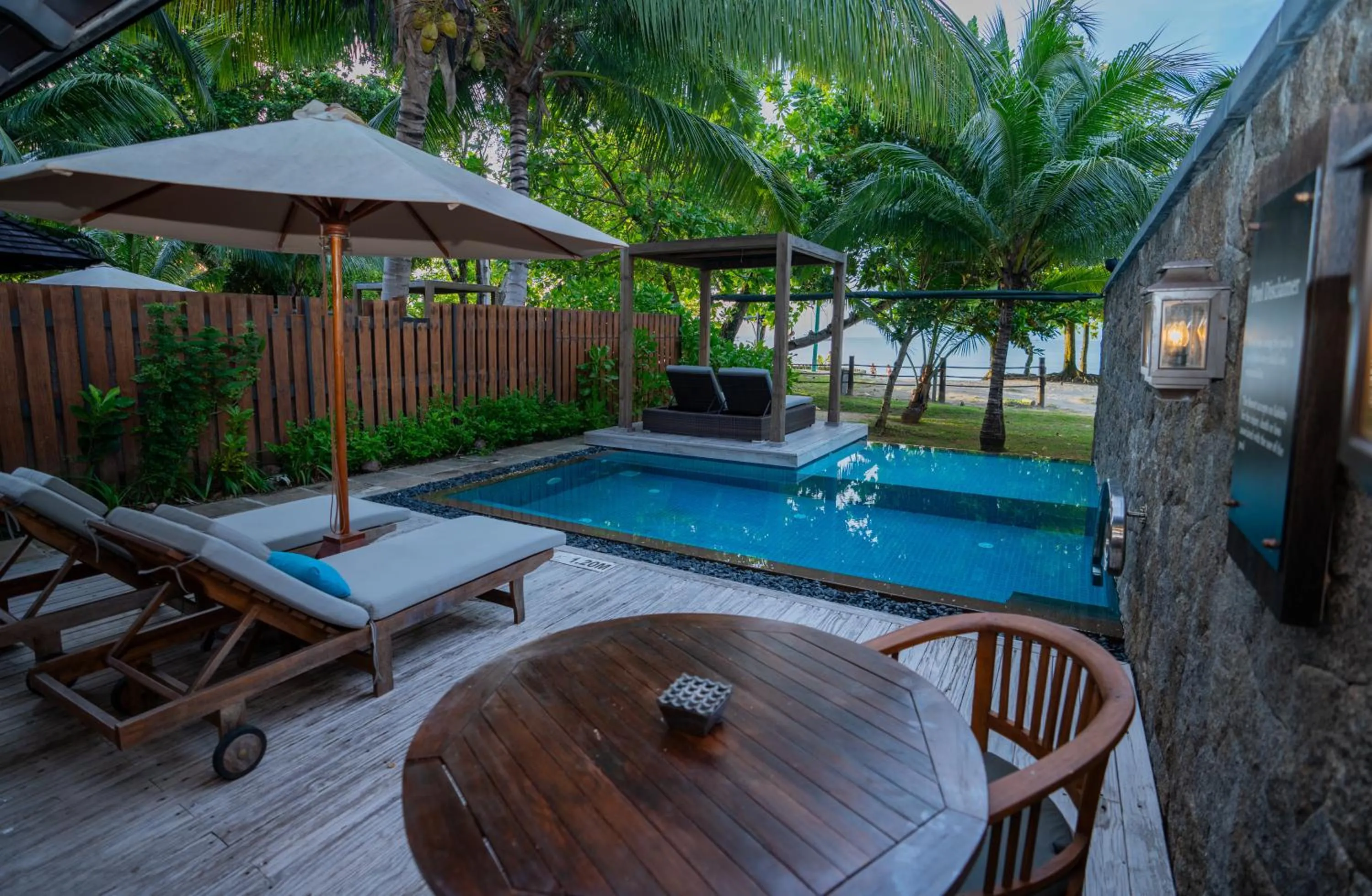Pool view in STORY Seychelles