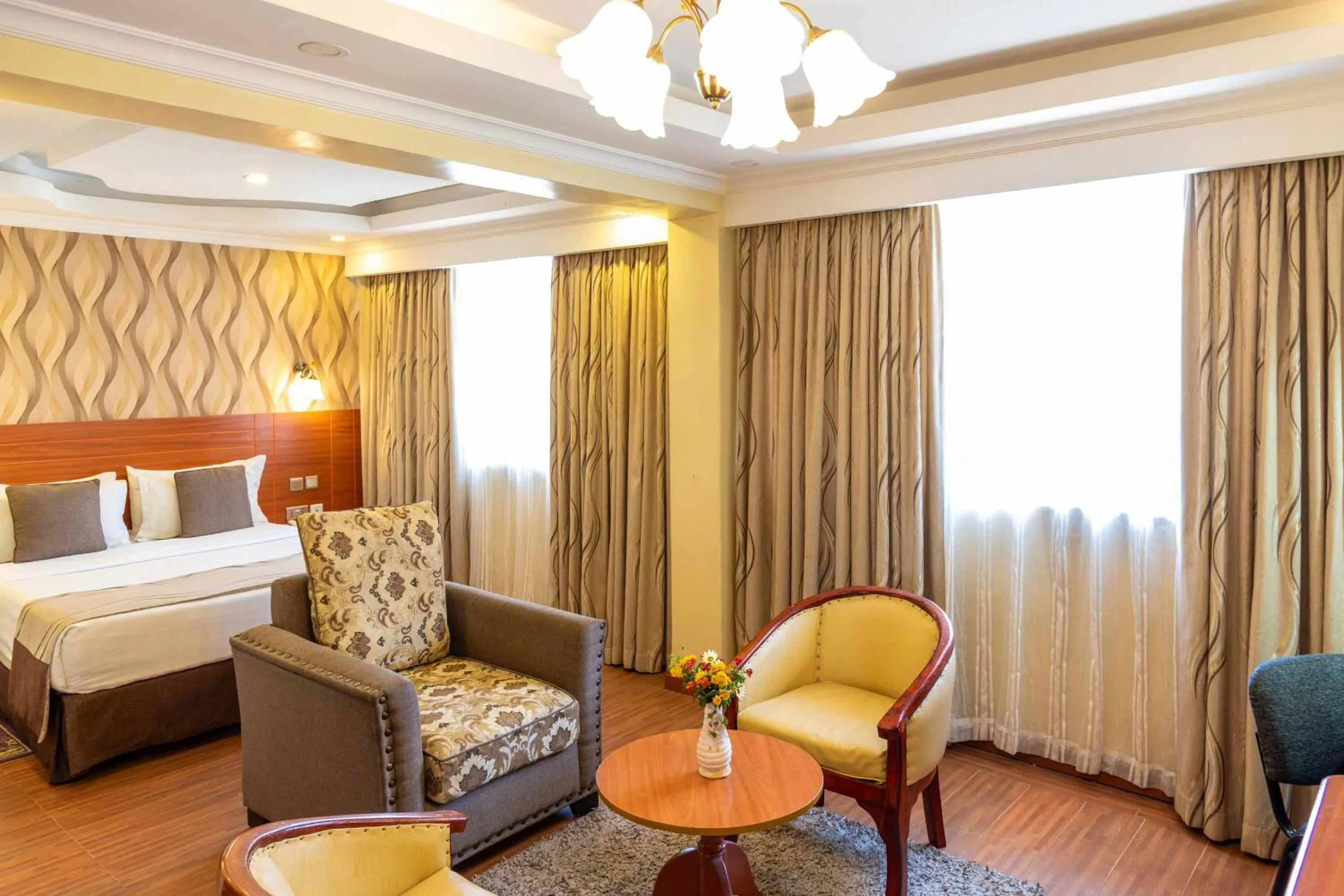 Bed in Hillcourt Resort and Spa