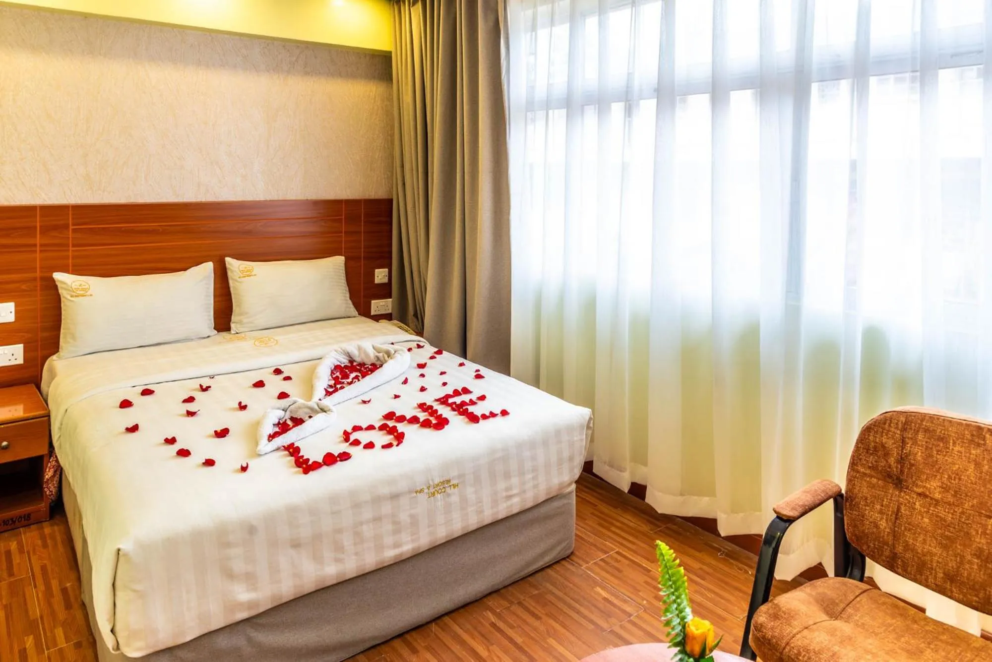 Bed in Hillcourt Resort and Spa