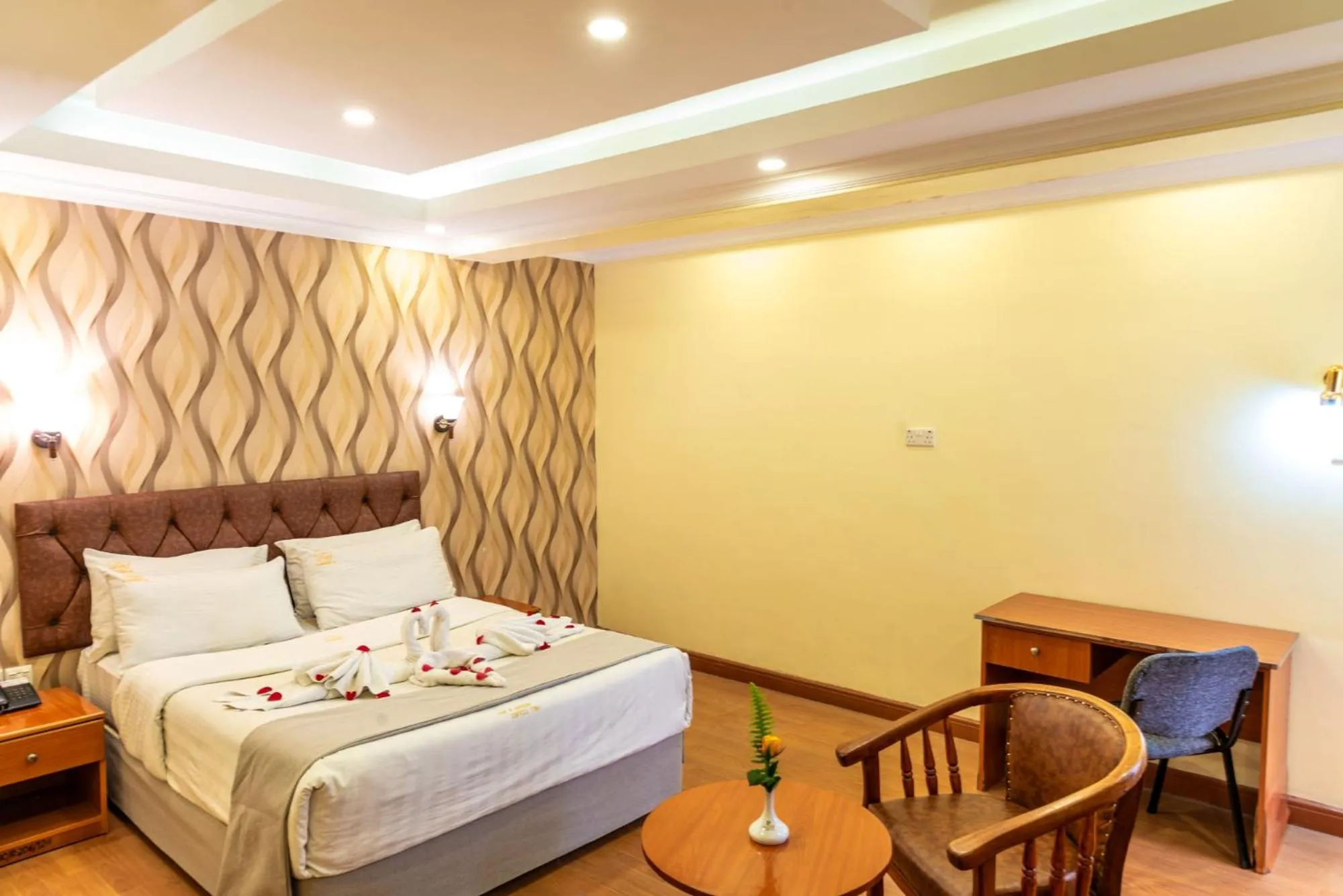 Bed in Hillcourt Resort and Spa