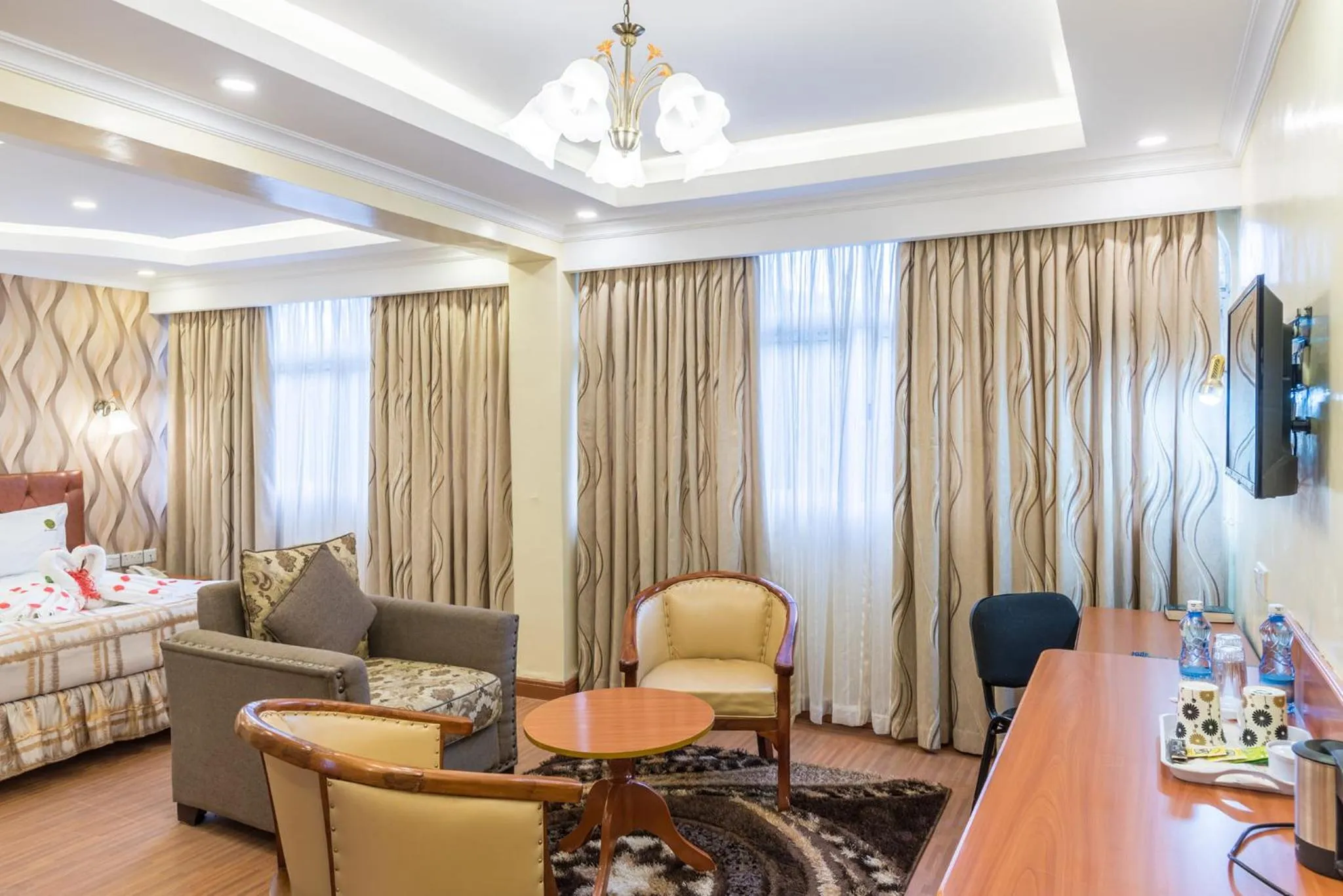 Bed in Hillcourt Resort and Spa