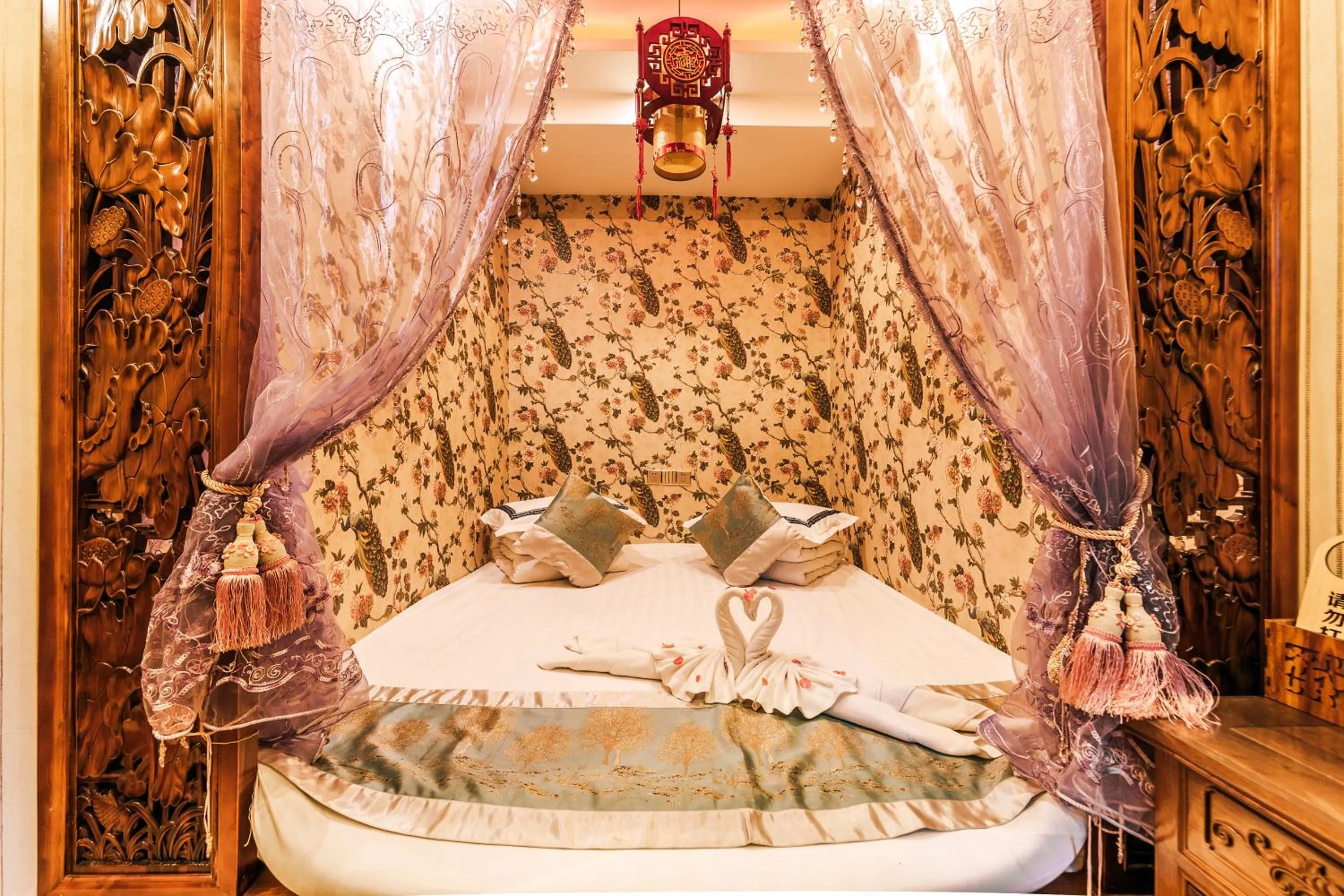 Bed in Pingyao HongJingYuanGuesthouse