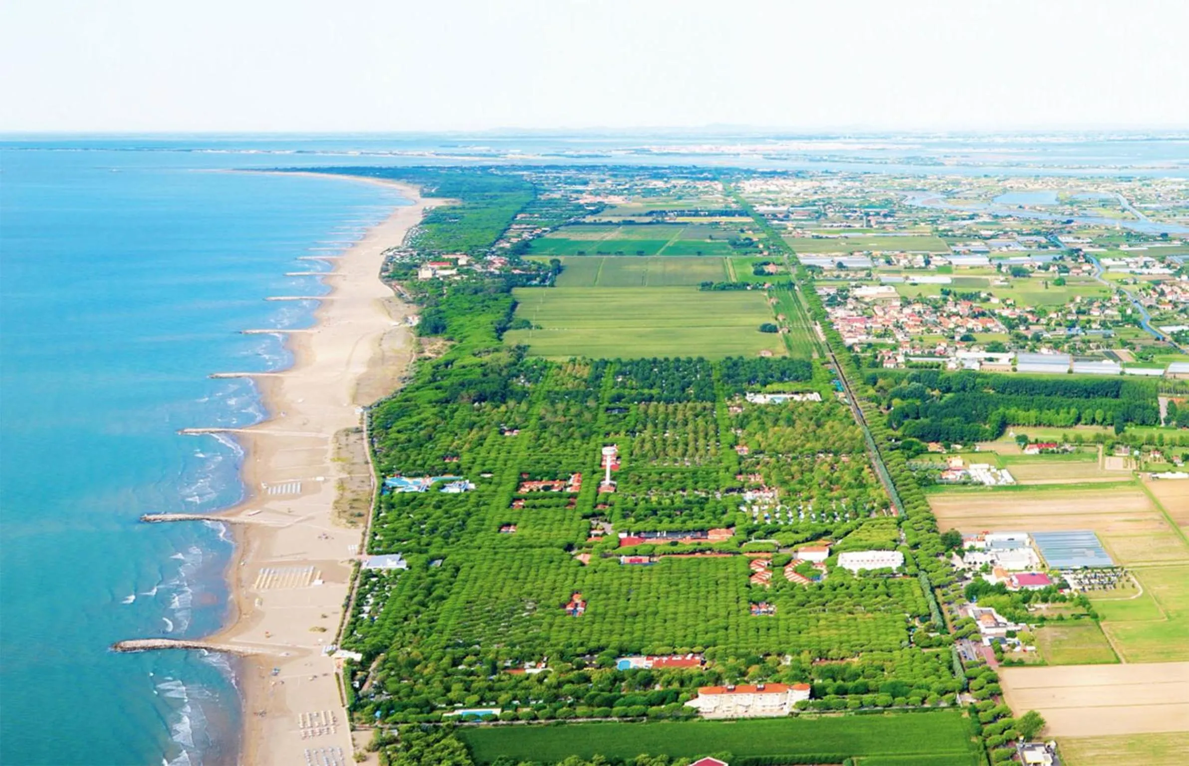 Bird's eye view in Camping Union Lido