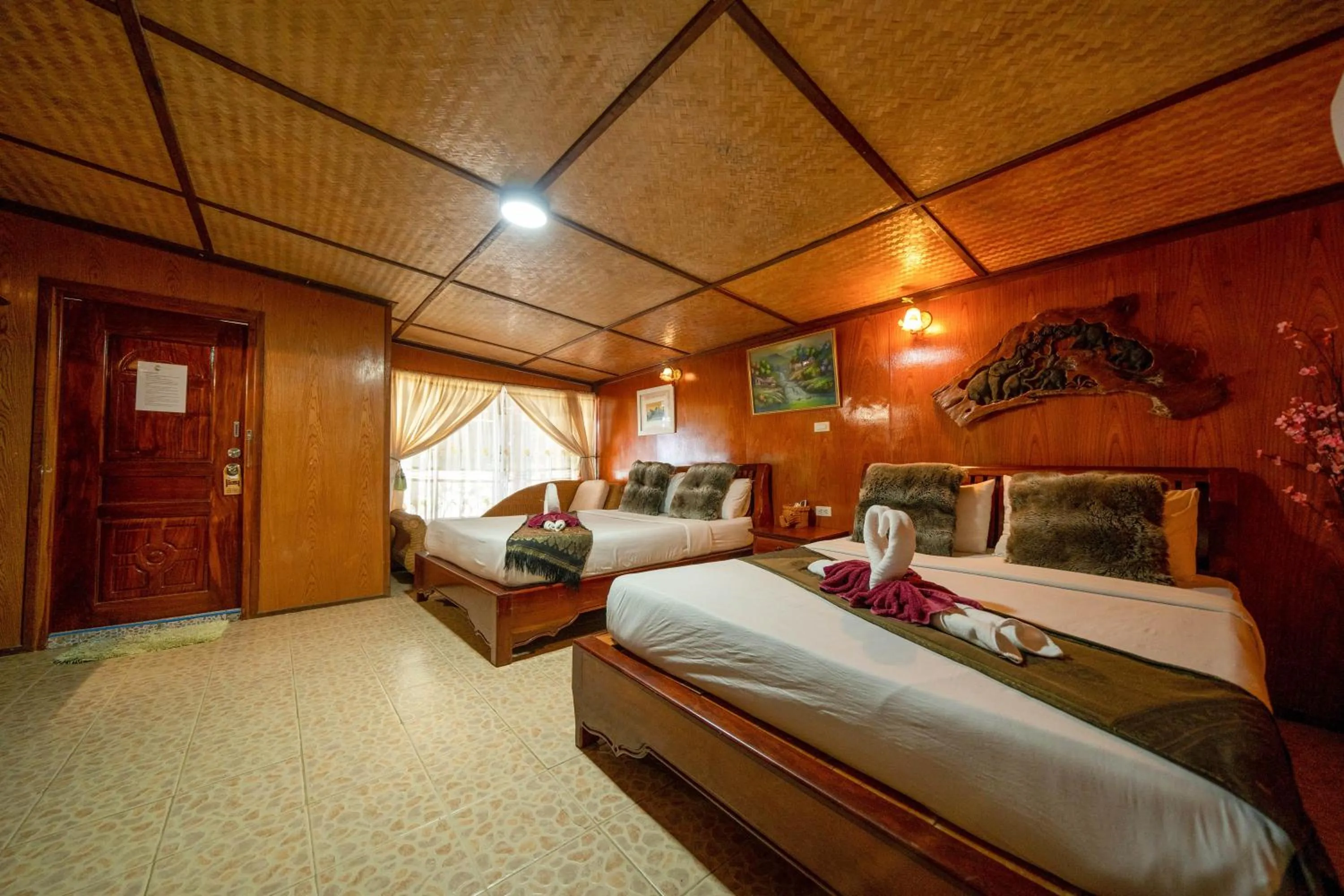 Bed in Tongta Phaview Resort