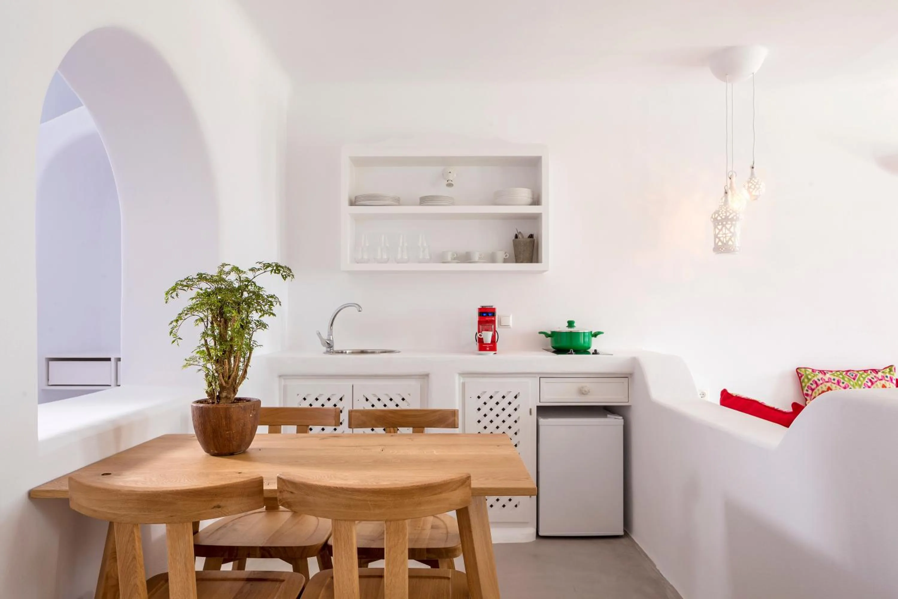 Kitchen or kitchenette in Skyfall Suites - Adults Only