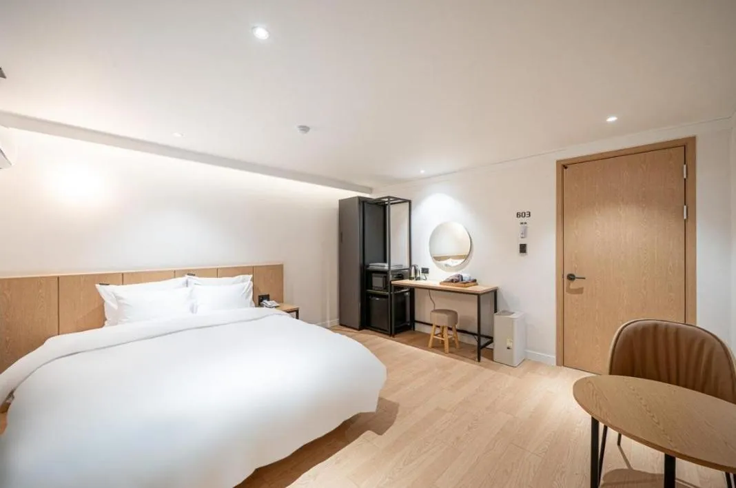 Bed in Brown Dot Hotel South Gumi