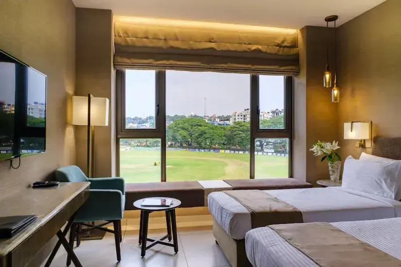 Deluxe Twin Room in Riverside Suites at Panjim Gymkhana Deluxe Twin Room in Riverside Suites at Panjim Gymkhana