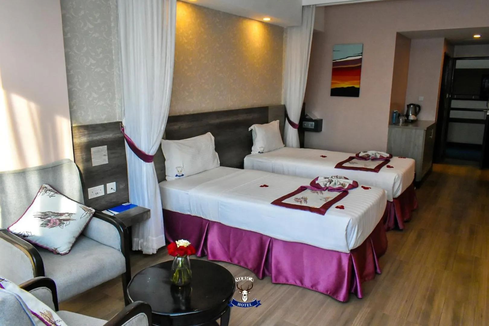 Bedroom, Bed in Merica Hotel