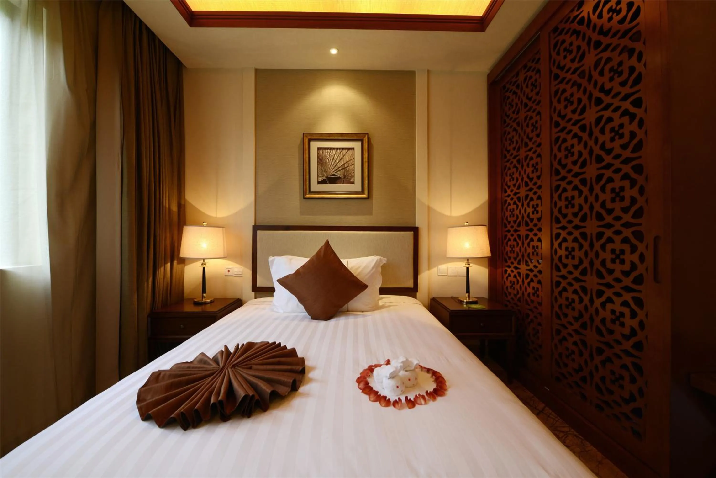 Bed in Stony Brook Villa Jianguo Resort Sanya