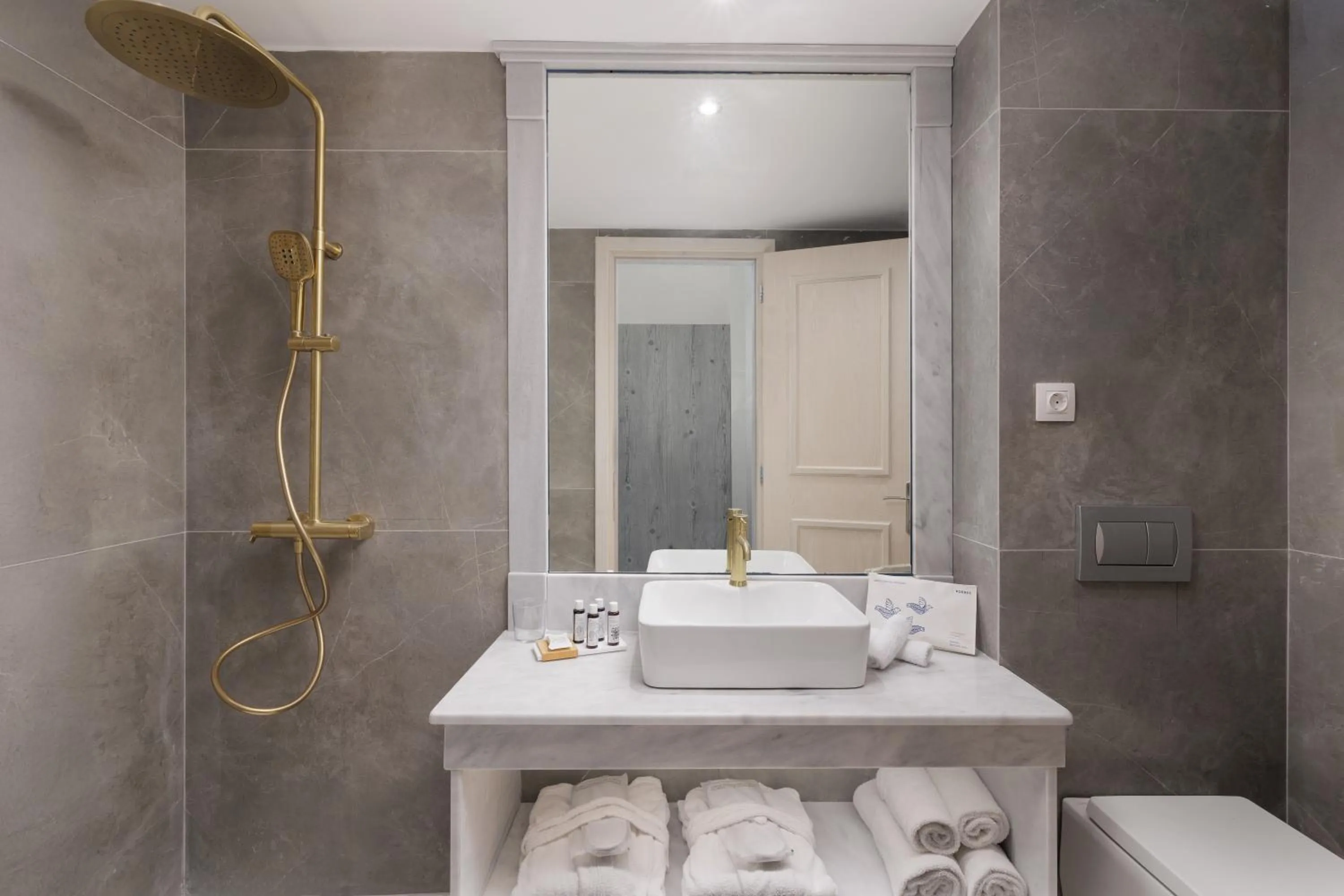 Bathroom in Mythos Panorama - Adults Only