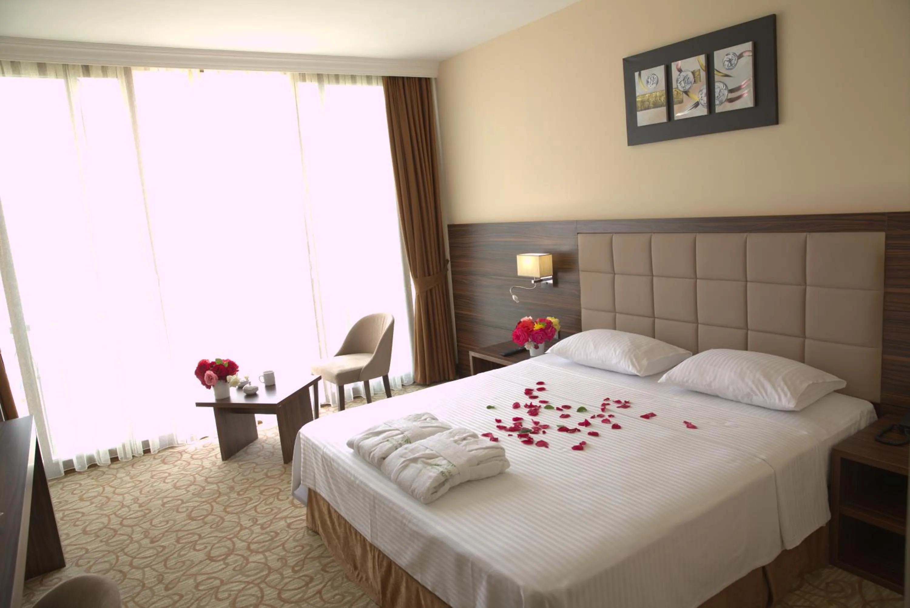 Bed in Safa Sorgun Thermal Hotel