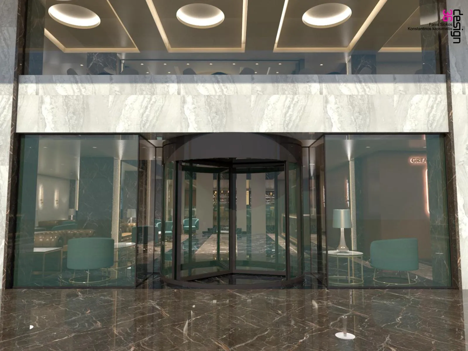 Facade/entrance in Great Athens Hotel