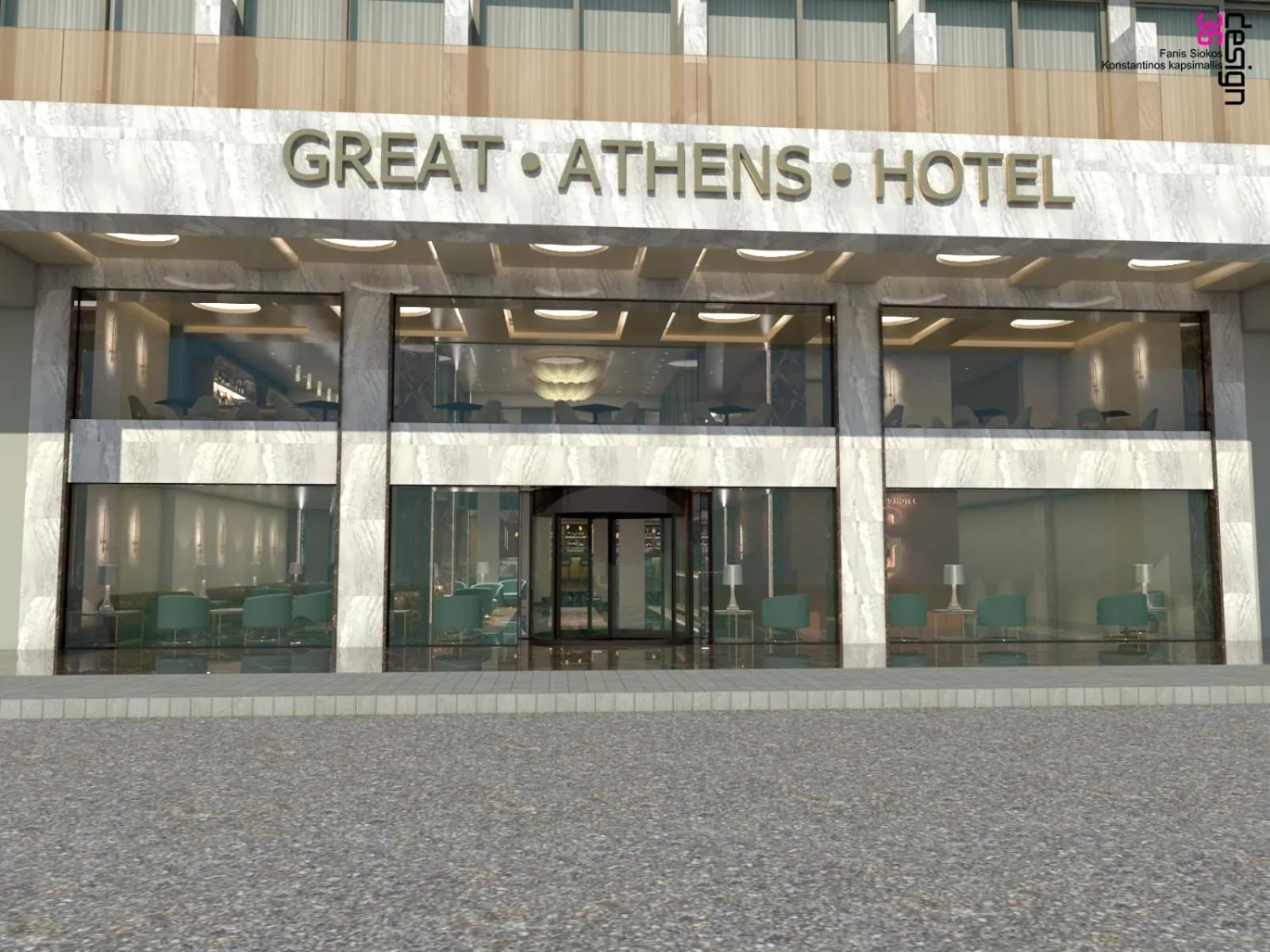 Facade/entrance in Great Athens Hotel