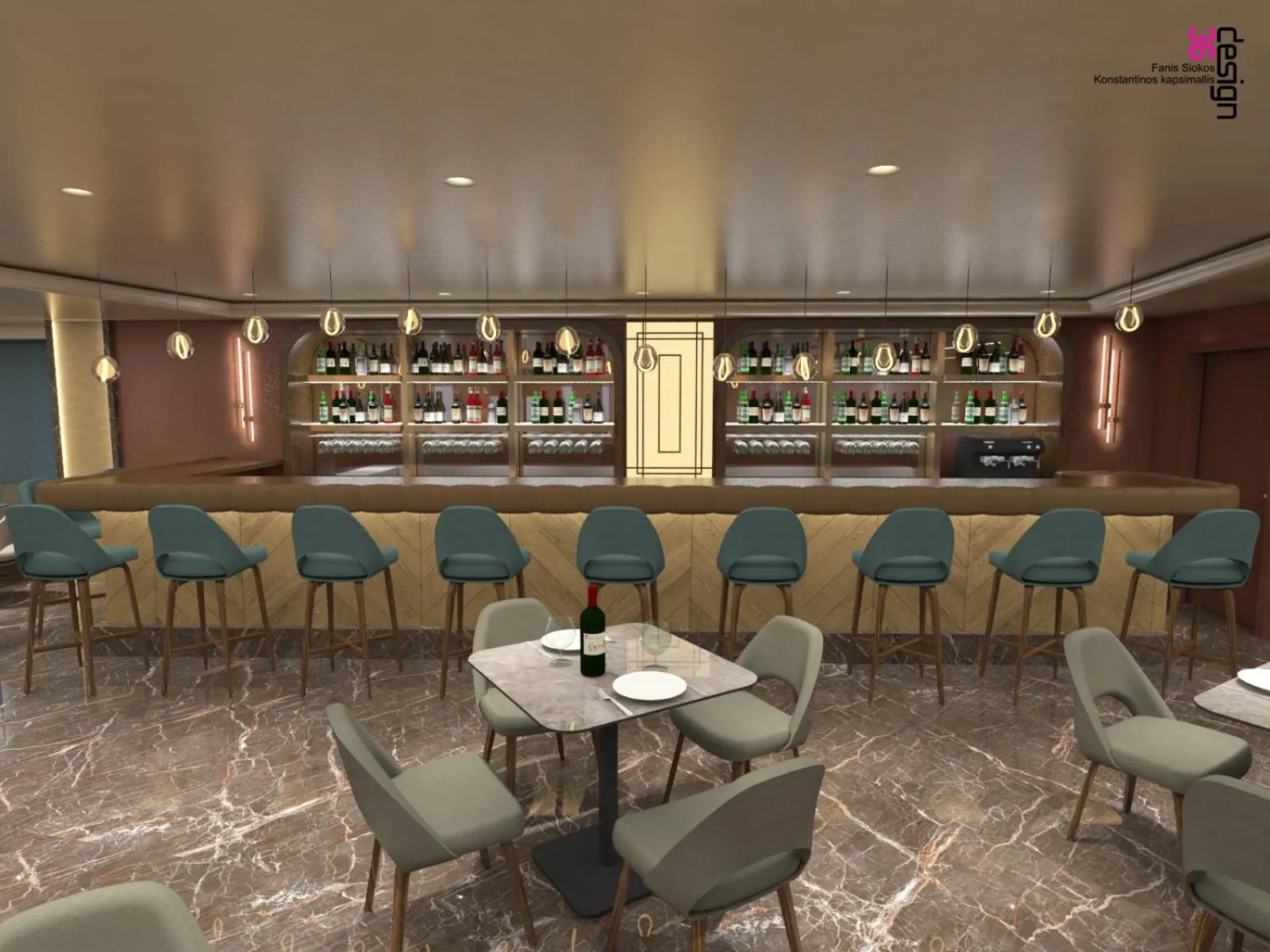 Lounge or bar in Great Athens Hotel