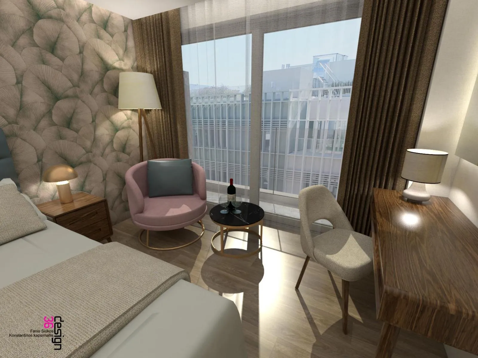 Bedroom in Great Athens Hotel