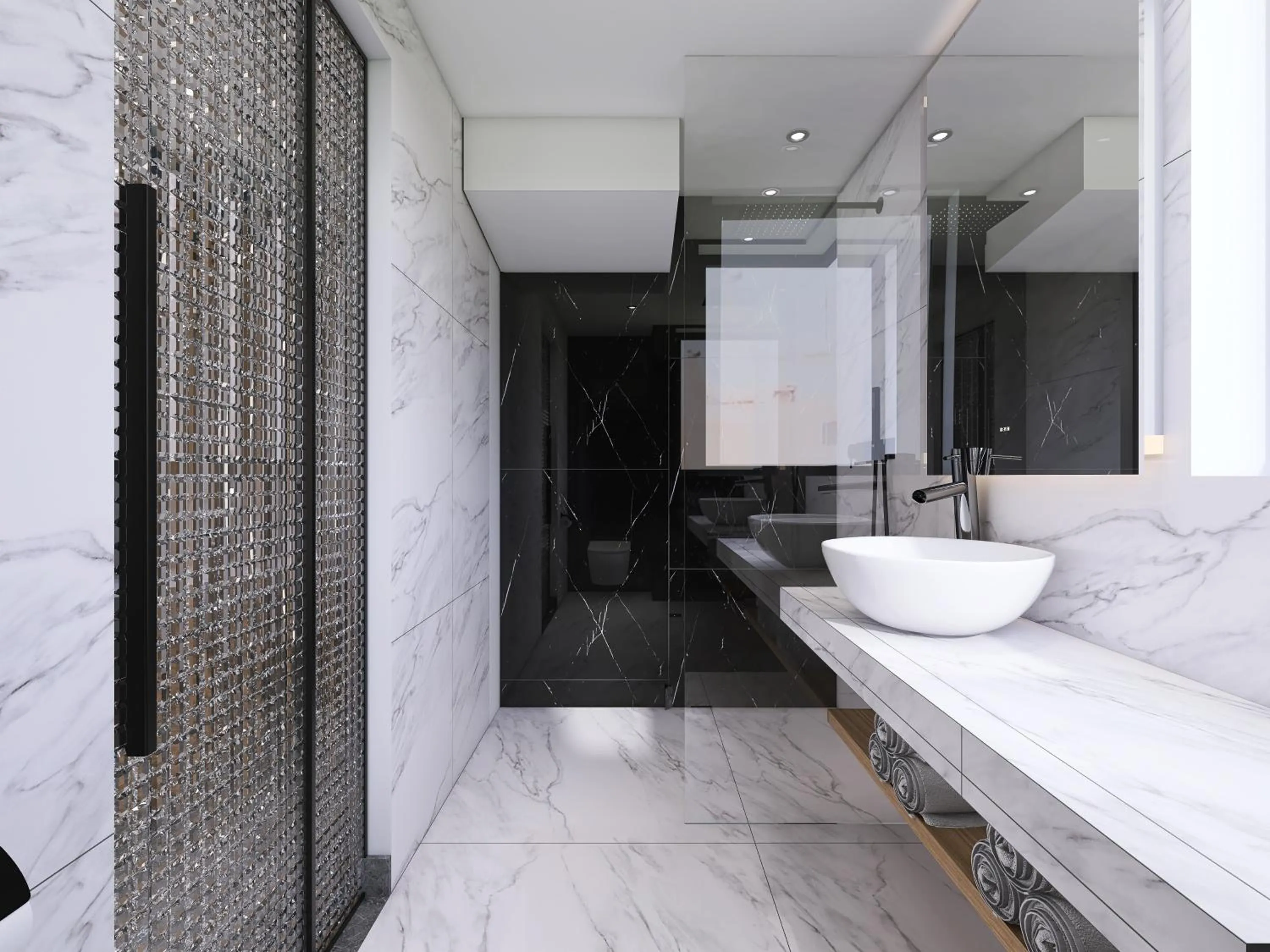 Bathroom in Captain Napoleon Paterakis CNP Luxurious Suites