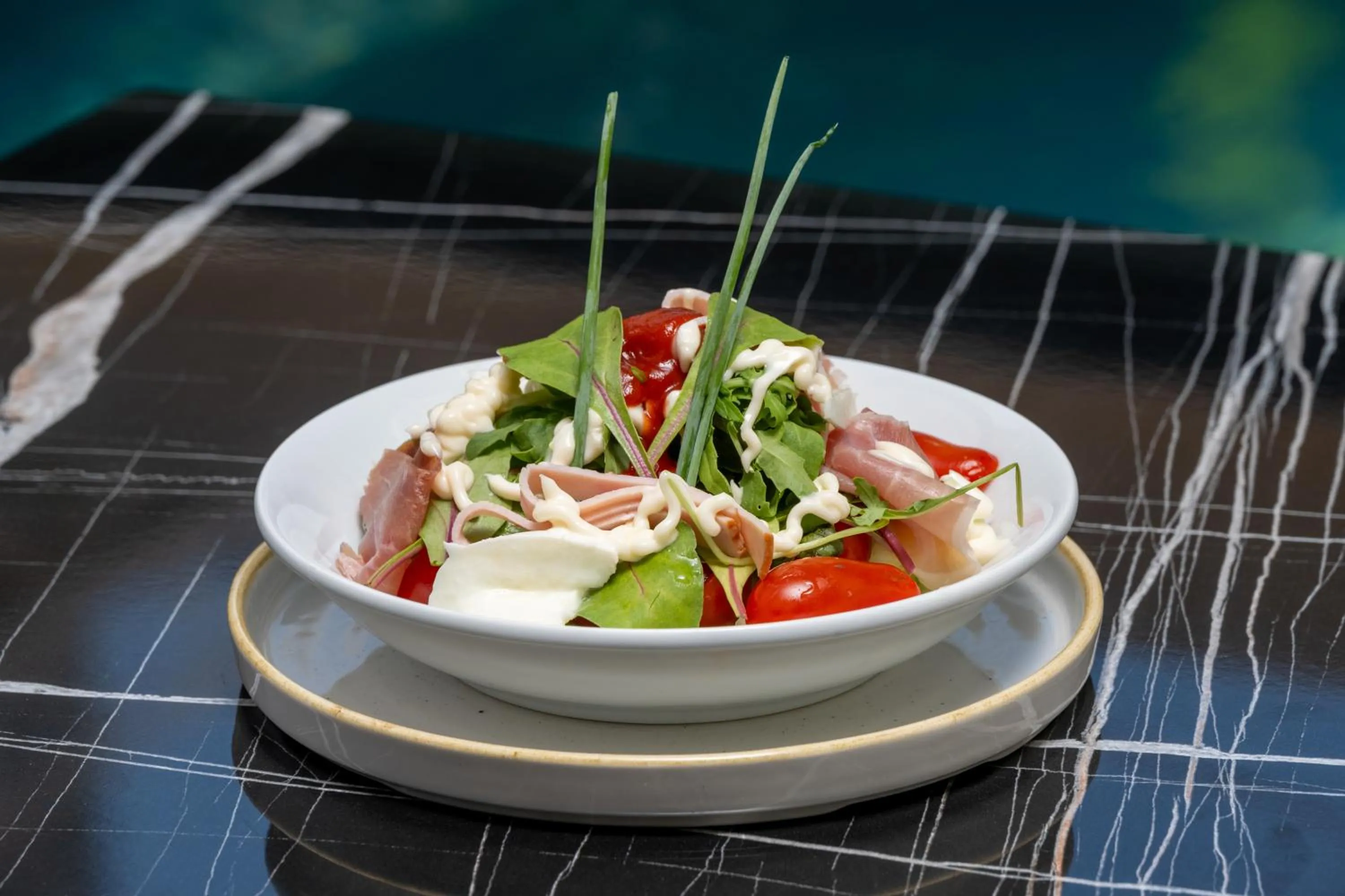 Food close-up in Captain Napoleon Paterakis CNP Luxurious Suites