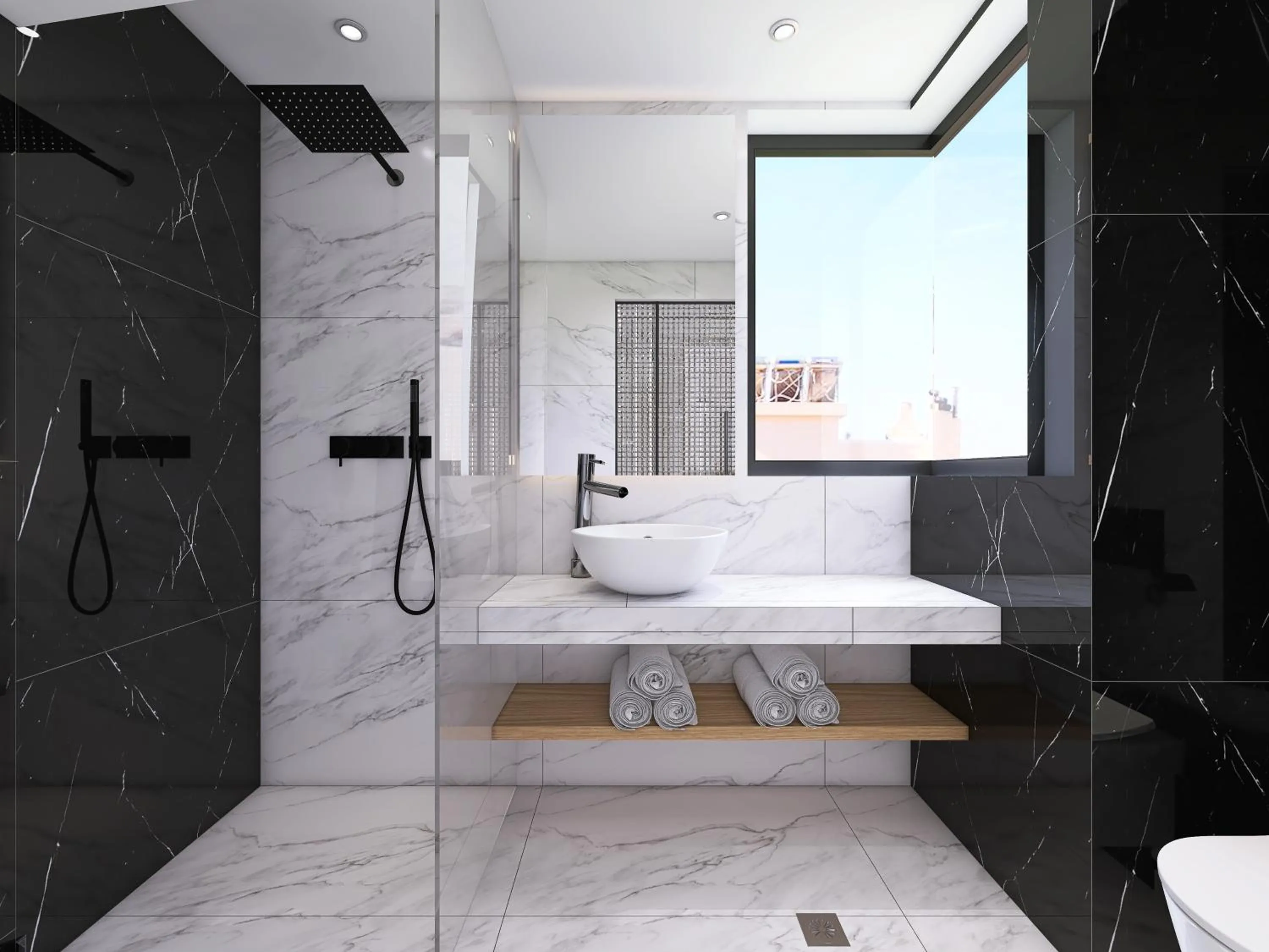 Bathroom in Captain Napoleon Paterakis CNP Luxurious Suites