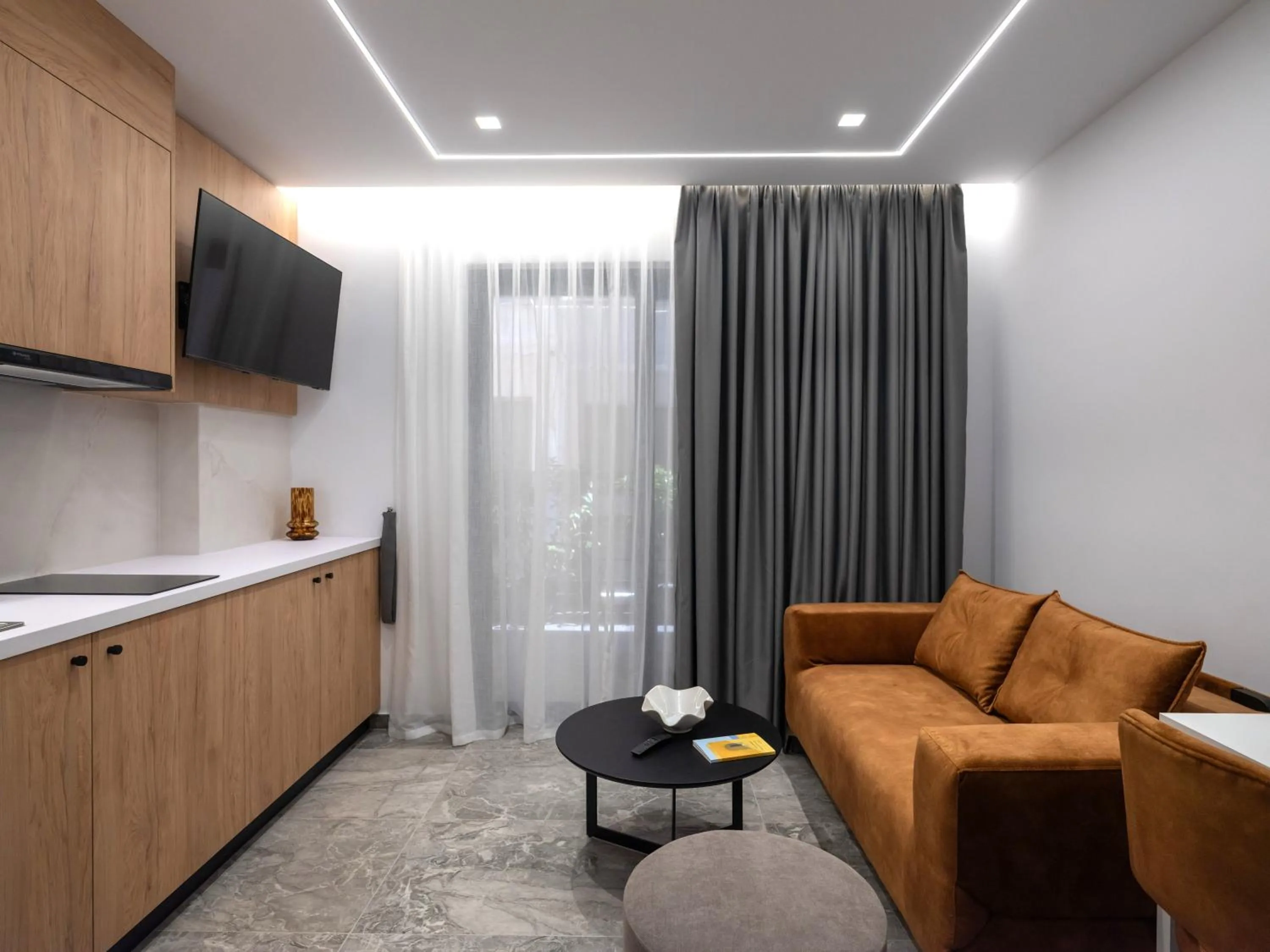 Living room in Captain Napoleon Paterakis CNP Luxurious Suites