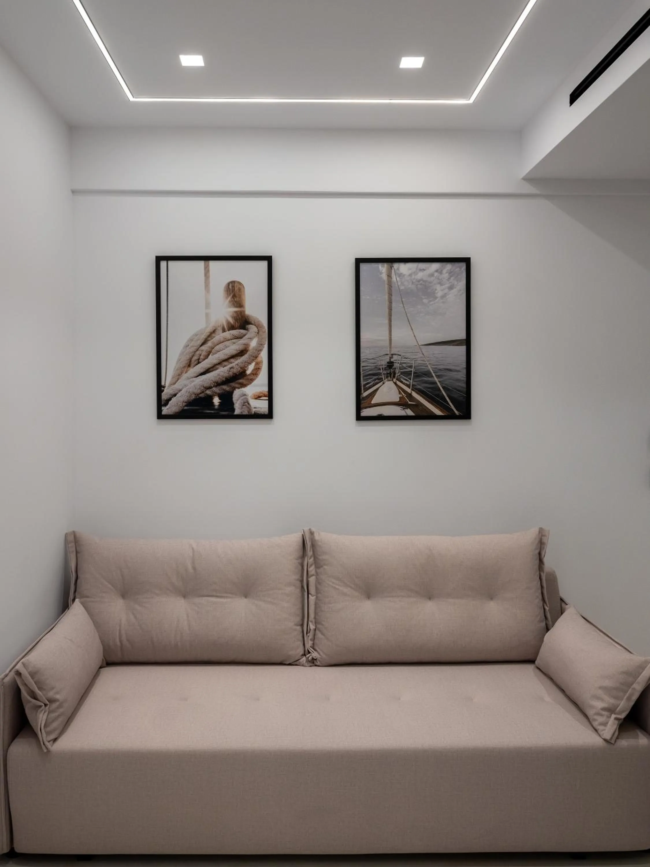 Seating area in Captain Napoleon Paterakis CNP Luxurious Suites