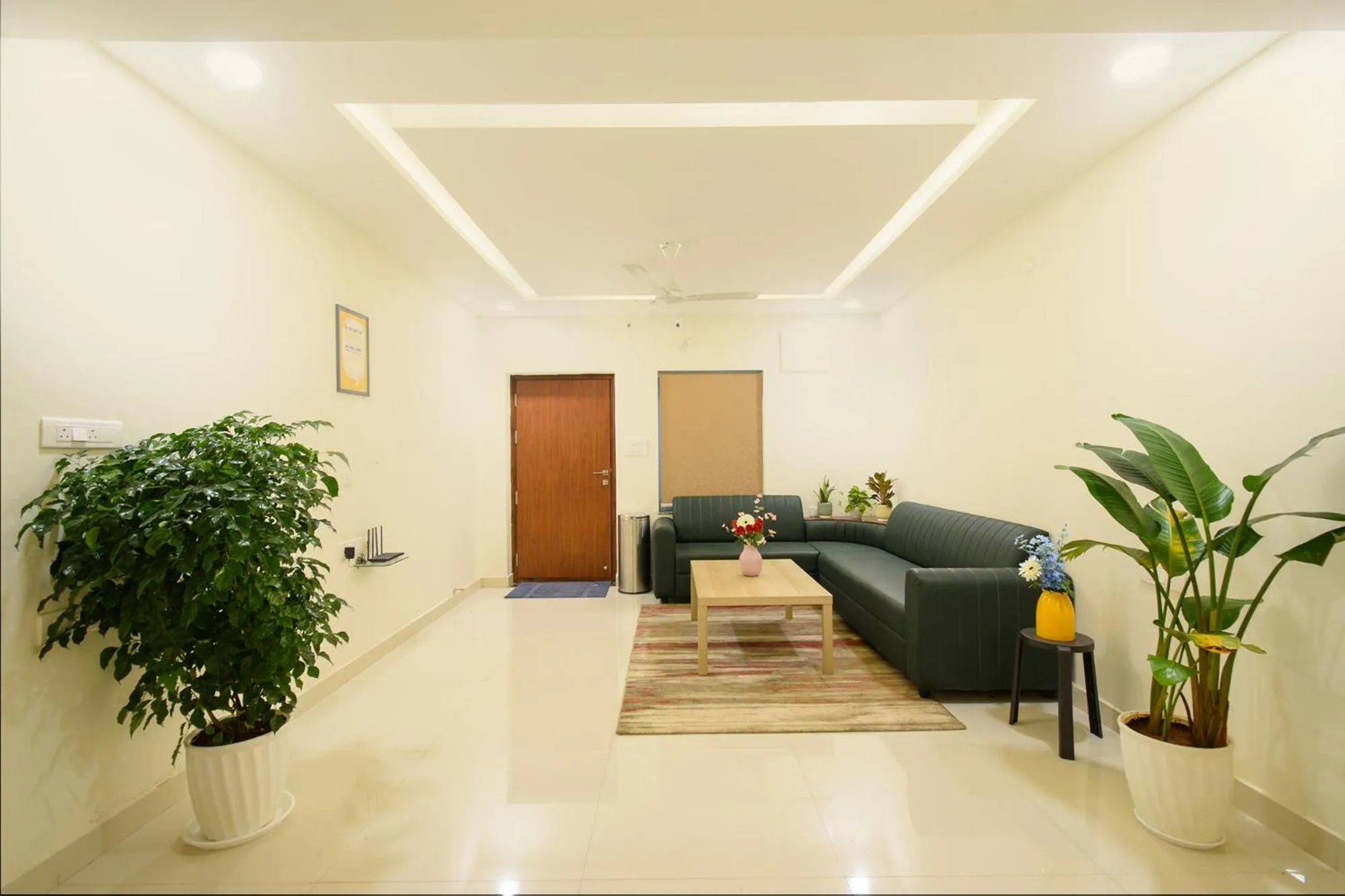 Seating area in FabHotel Prime Cozy - Nr Yashoda Hospital, Hitech City