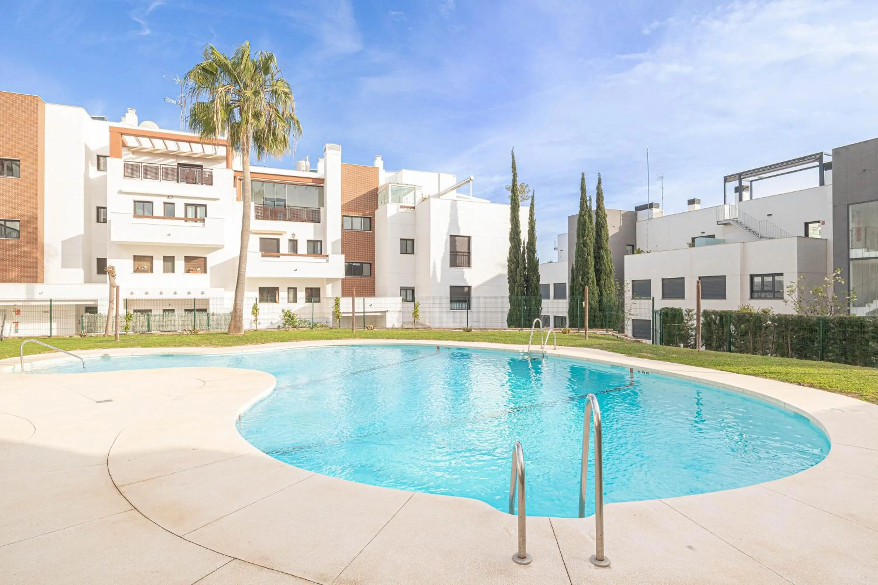Swimming pool in Luxury Cala Blanca Walking To Beach - Happy Rentals