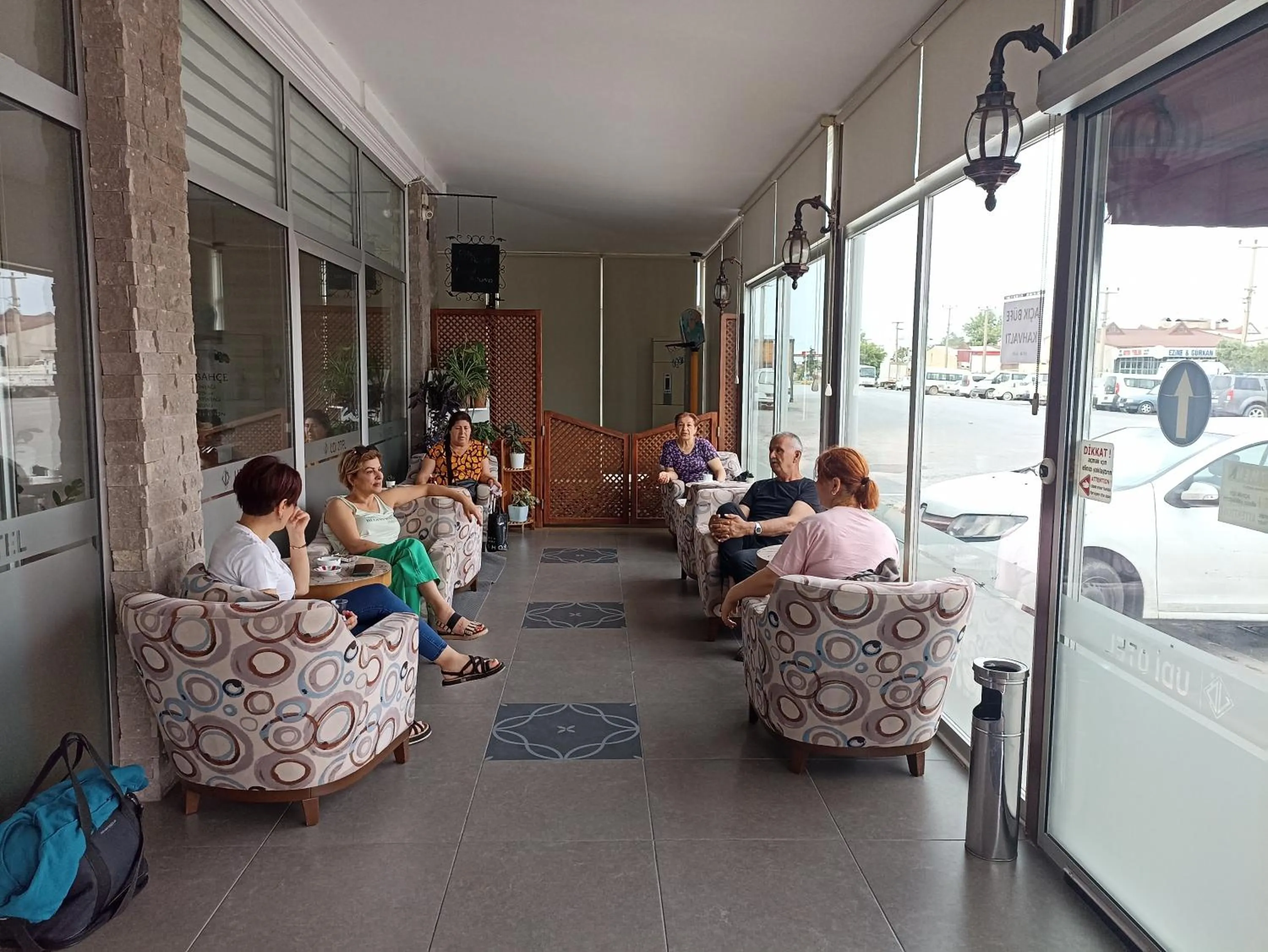 Lobby or reception in Udi Hotel