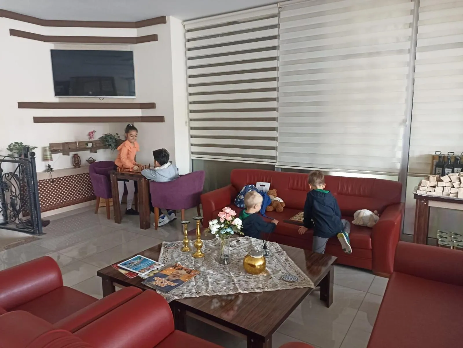 Lobby or reception in Udi Hotel