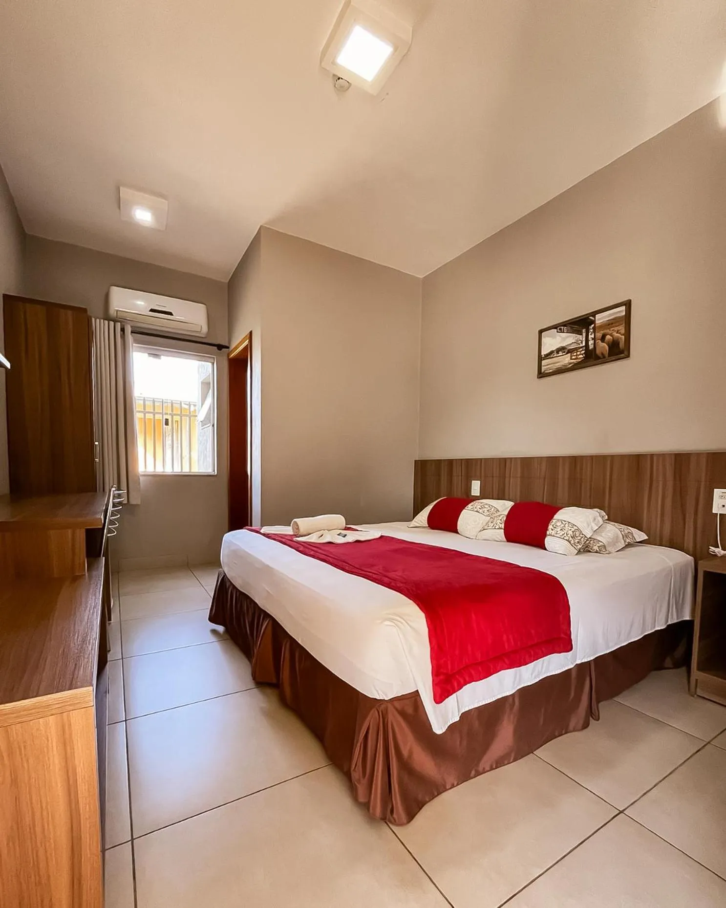 Bed in Hotel Caminhos da Serra