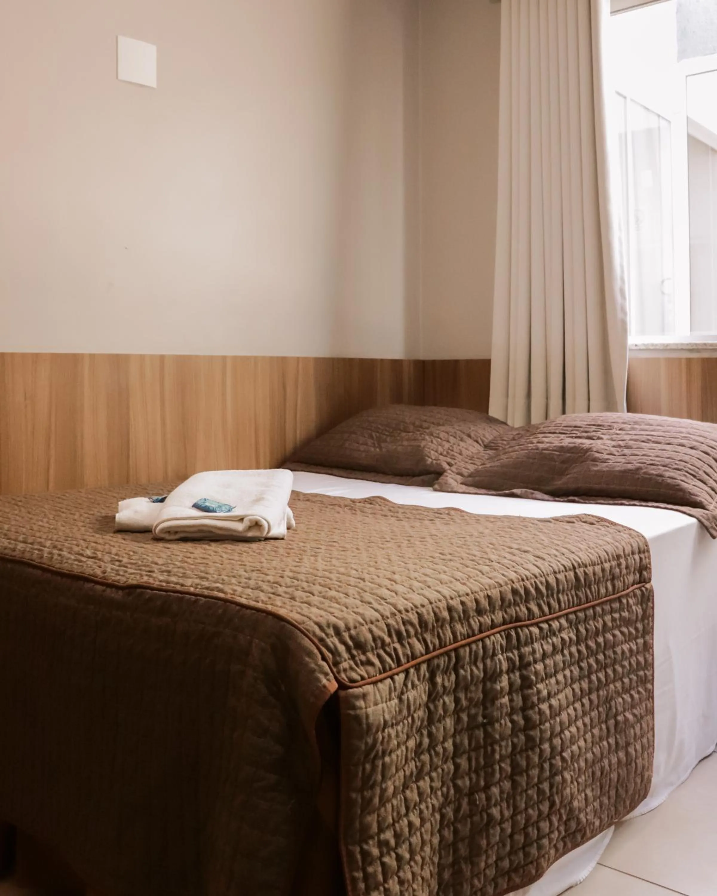 Bed in Hotel Caminhos da Serra